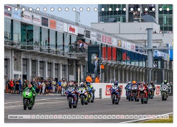 CALVENDO Wandkalender Superbikes am Nürburgring (Tischkalender 2024 DIN A5 quer)