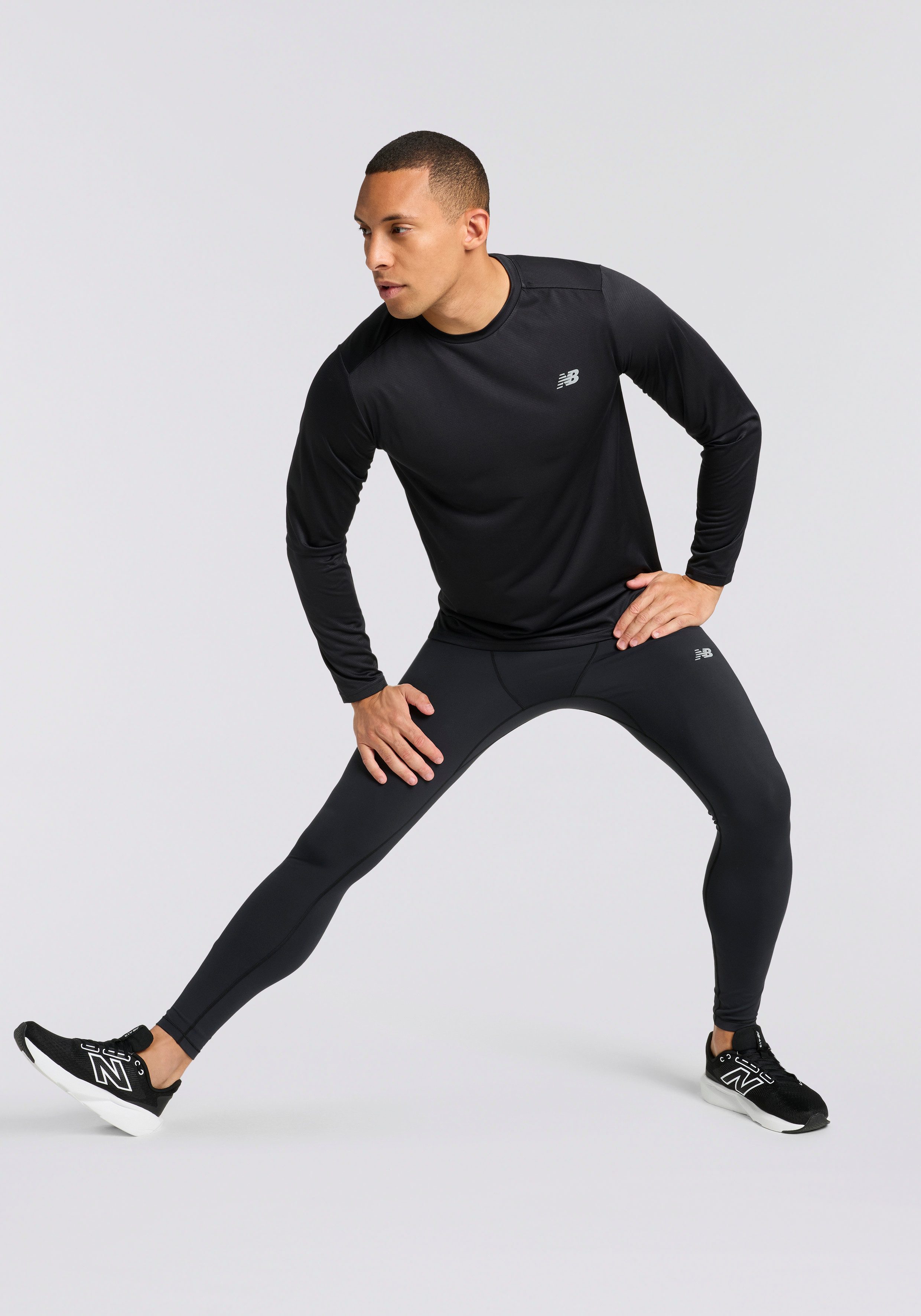 New Balance Laufshirt Sport Essentials Long Sleeve Langarm-Schnitt, mit Rundhalsausschnitt, unifarbenes Design