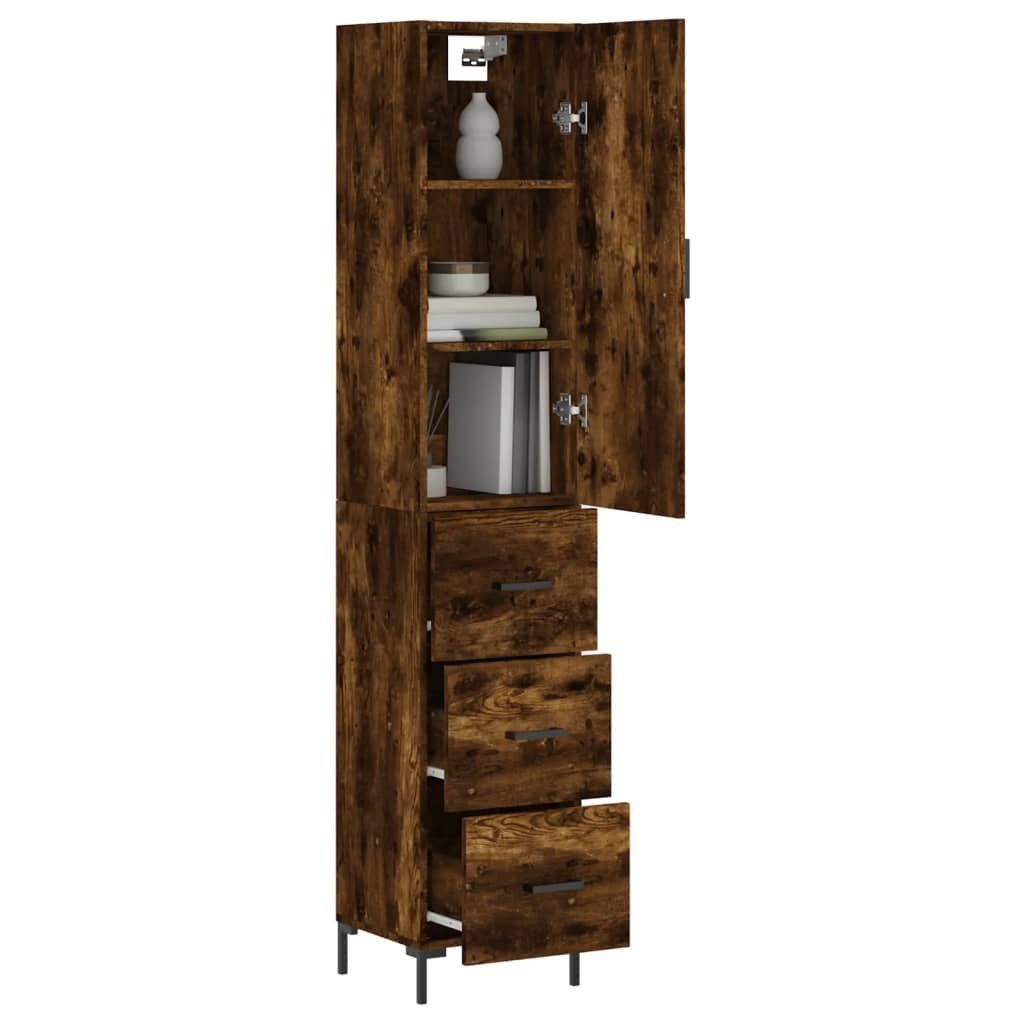 vidaXL Highboard Highboard Räuchereiche 34,5x34x180 cm günstig online kaufen