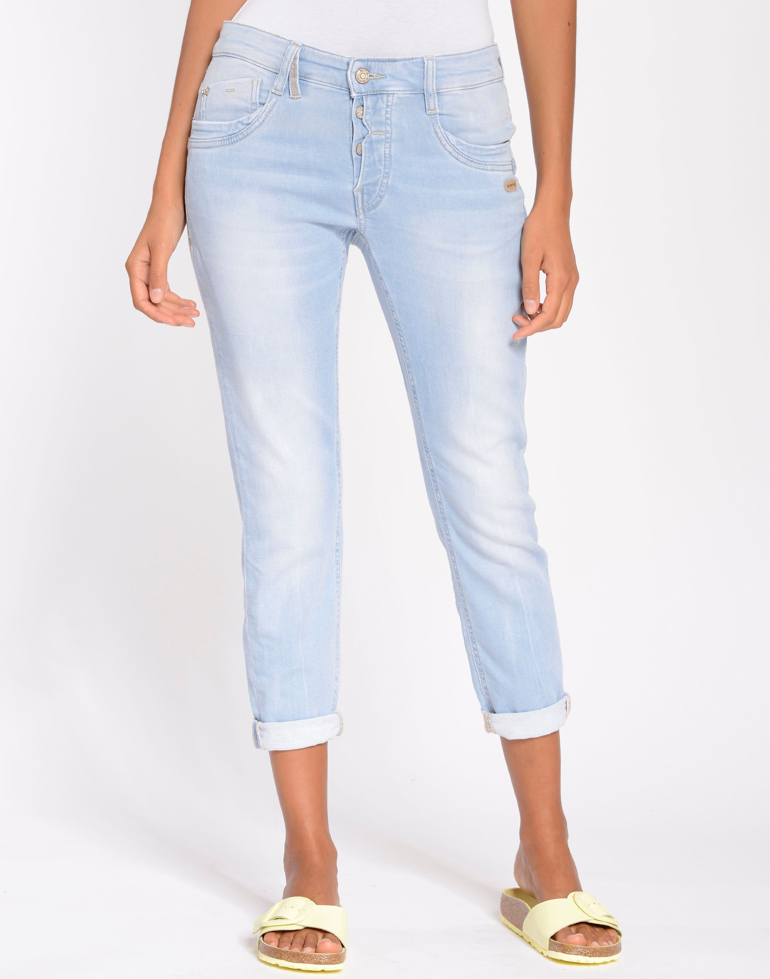 GANG 7/8-Jeans 94GERDA CROPPED mit tiefsitzenden Gesäßtaschen