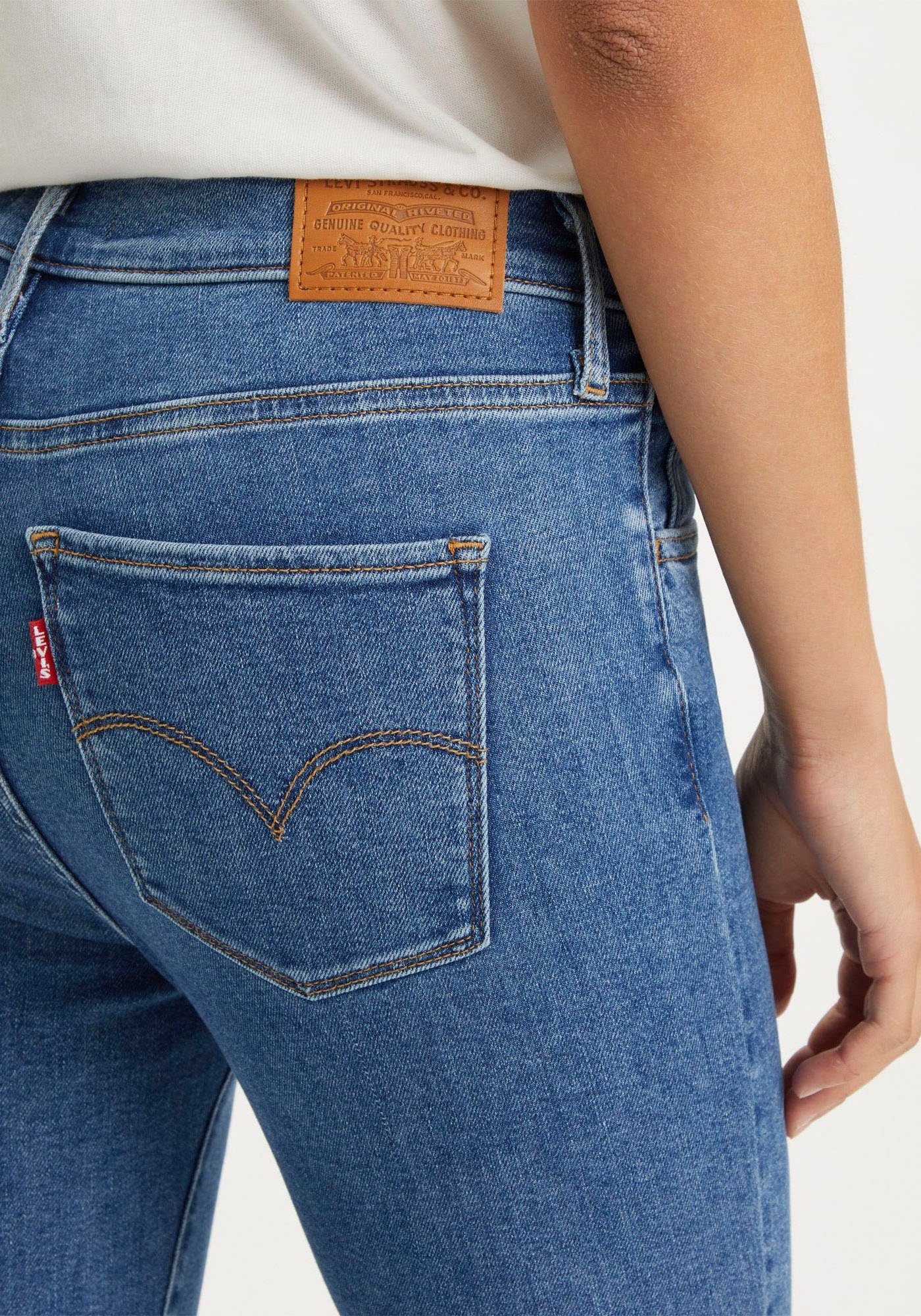 High Skinny-fit-Jeans STONEWASH Rise Levi's® 720 INDIGO