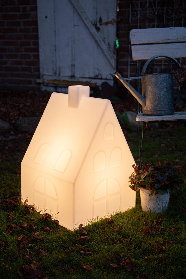 8 seasons design LED Dekoobjekt Shining House, Solar, LED fest integriert, Warmweiß, Made in Germany
