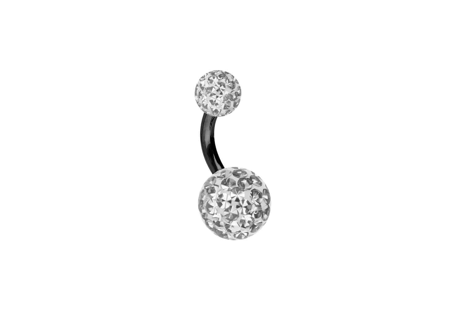 Bauchnabelpiercing Titan Bananabell EPOXY-KUGELN
