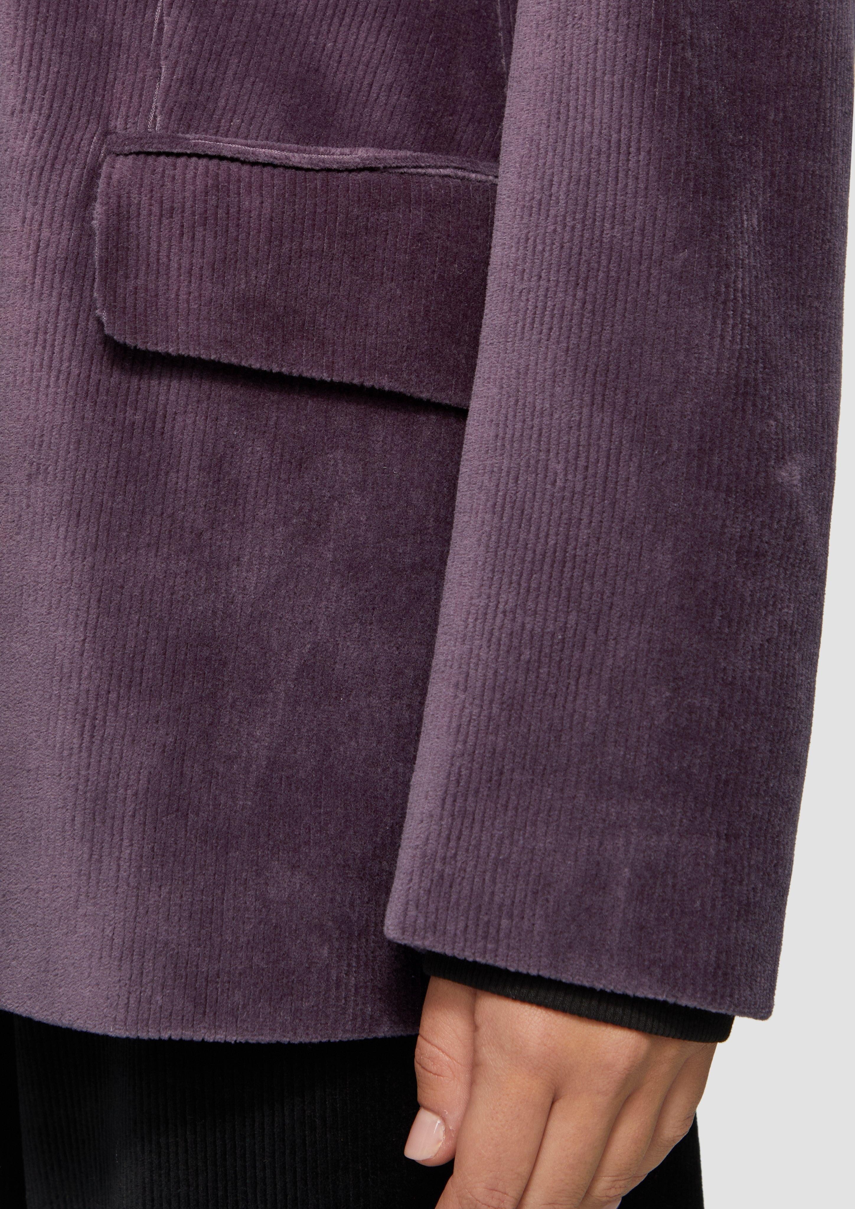 QS Jackenblazer Antaillierter Blazer aus Cord günstig online kaufen