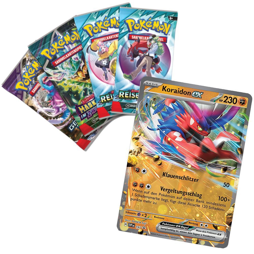 POKÉMON Sammelkarte Tin Box Koraidon Pokemon Sammel-Karten Kollektion deutsch