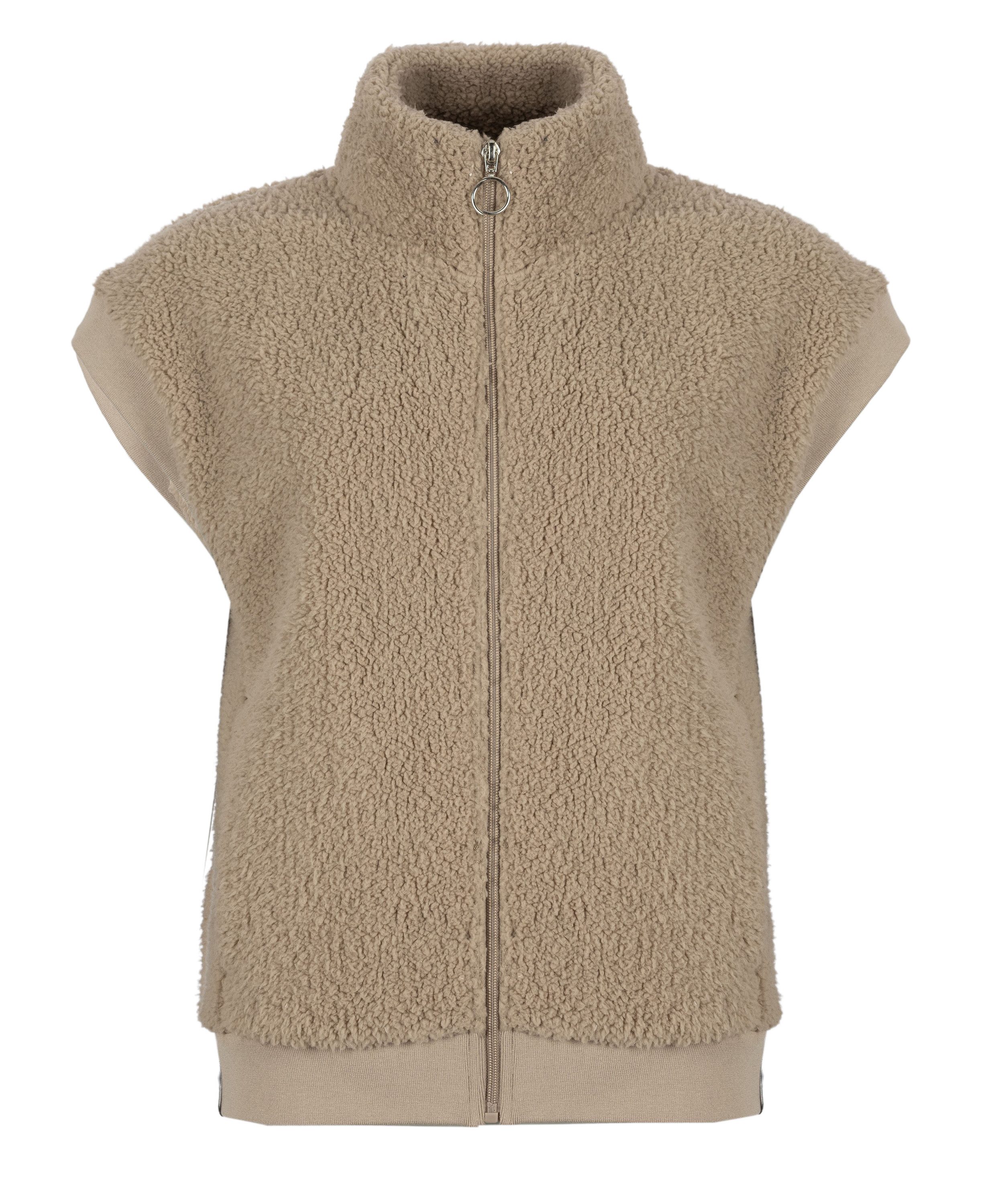 ROADSIGN australia Steppweste Cozy Teddy (1, 1-tlg., 1) aus Teddy-Plüsch, mit Reißverschluss und Stehkragen