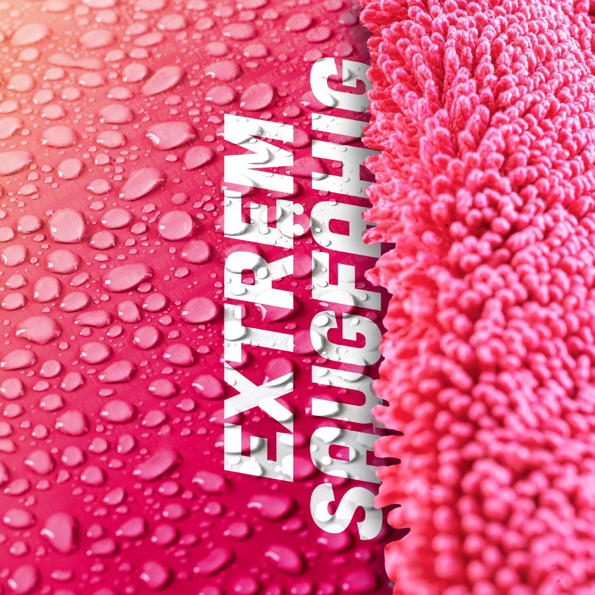 Nuke Guys Microfaser Auto Trockentuch - Gamma Dryer S bis XXL Mikrofasertuch (Microfaser, 40x40 cm, 1-tlg., Gamma Dryer XXL - Pink - 40x40cm 1400GSM) – Bild 4 von 5
