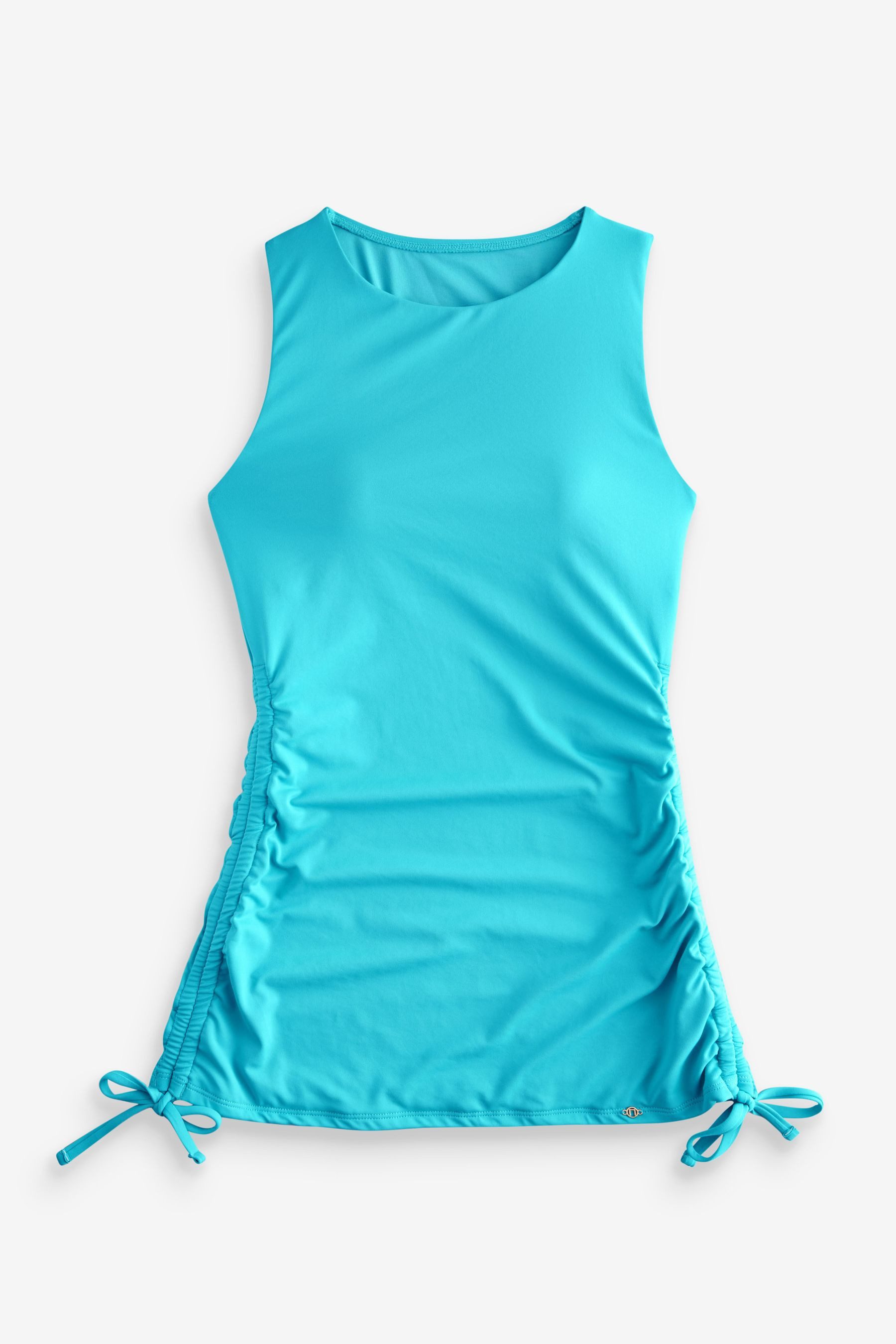 Next Tankini-Top Hochgeschlossenes Tankini-Top mit Rüschen (1-St)