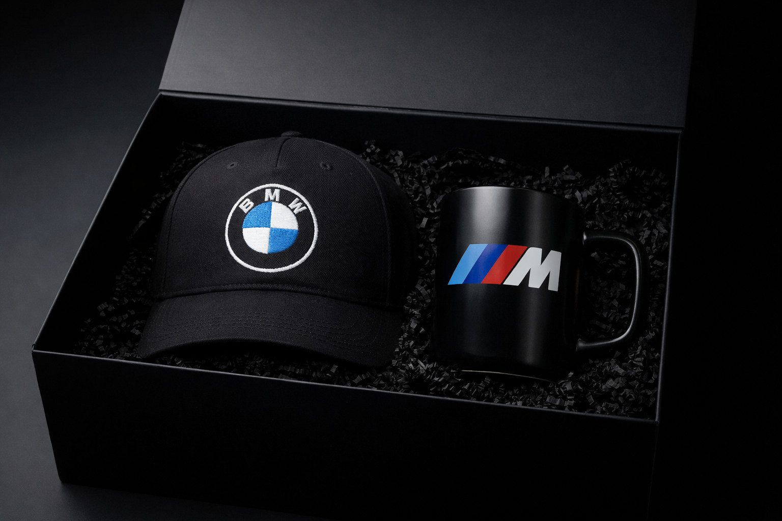 BMW Baseball Cap BMW M Motorsport Geschenkset Geschenkbox M Tasse Mütze Kappe (1-St)