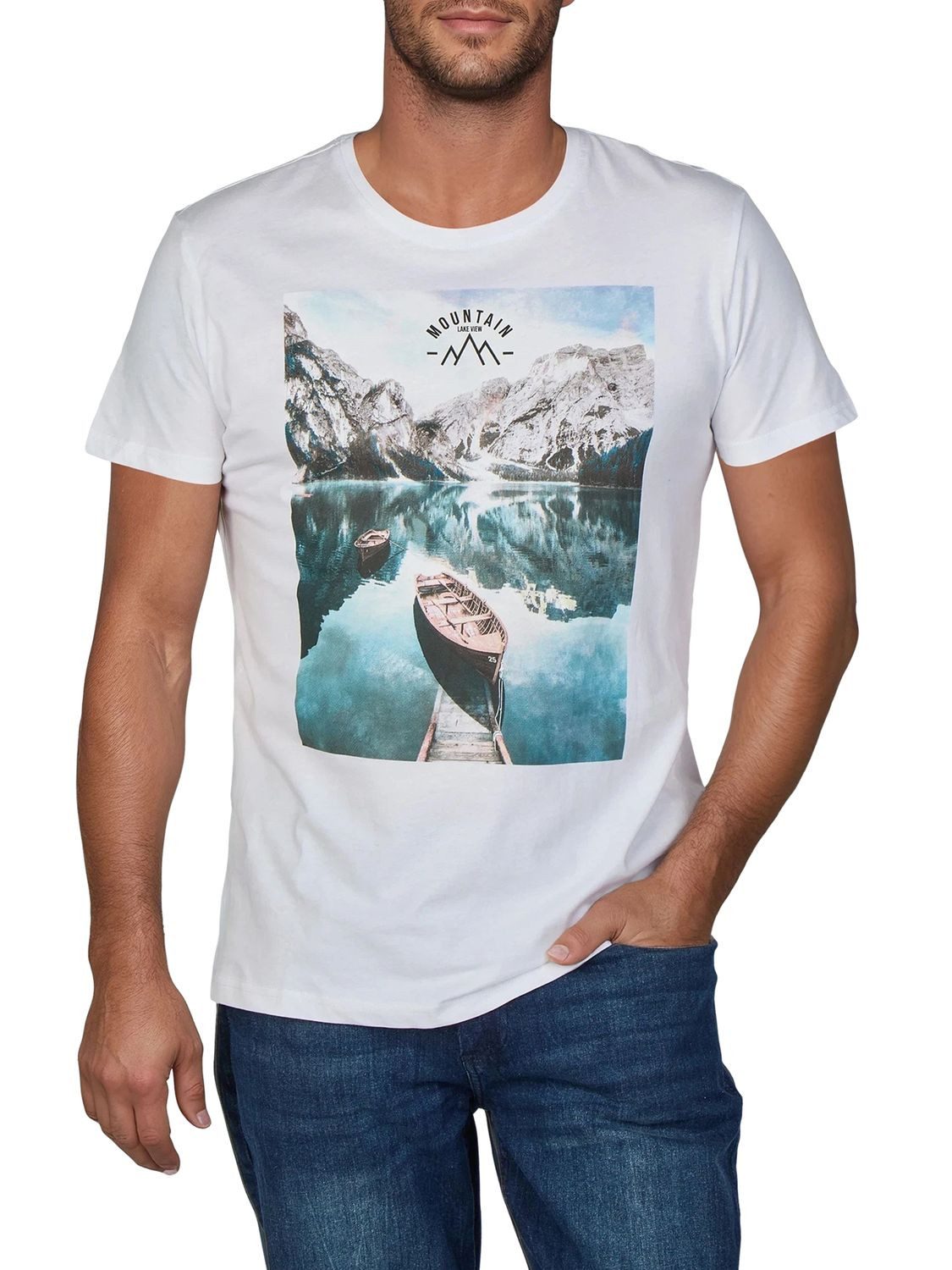 riverso T-Shirt Herren Fotoprintshirt RIVLukas Regular Fit (1-tlg) Kurzarm günstig online kaufen