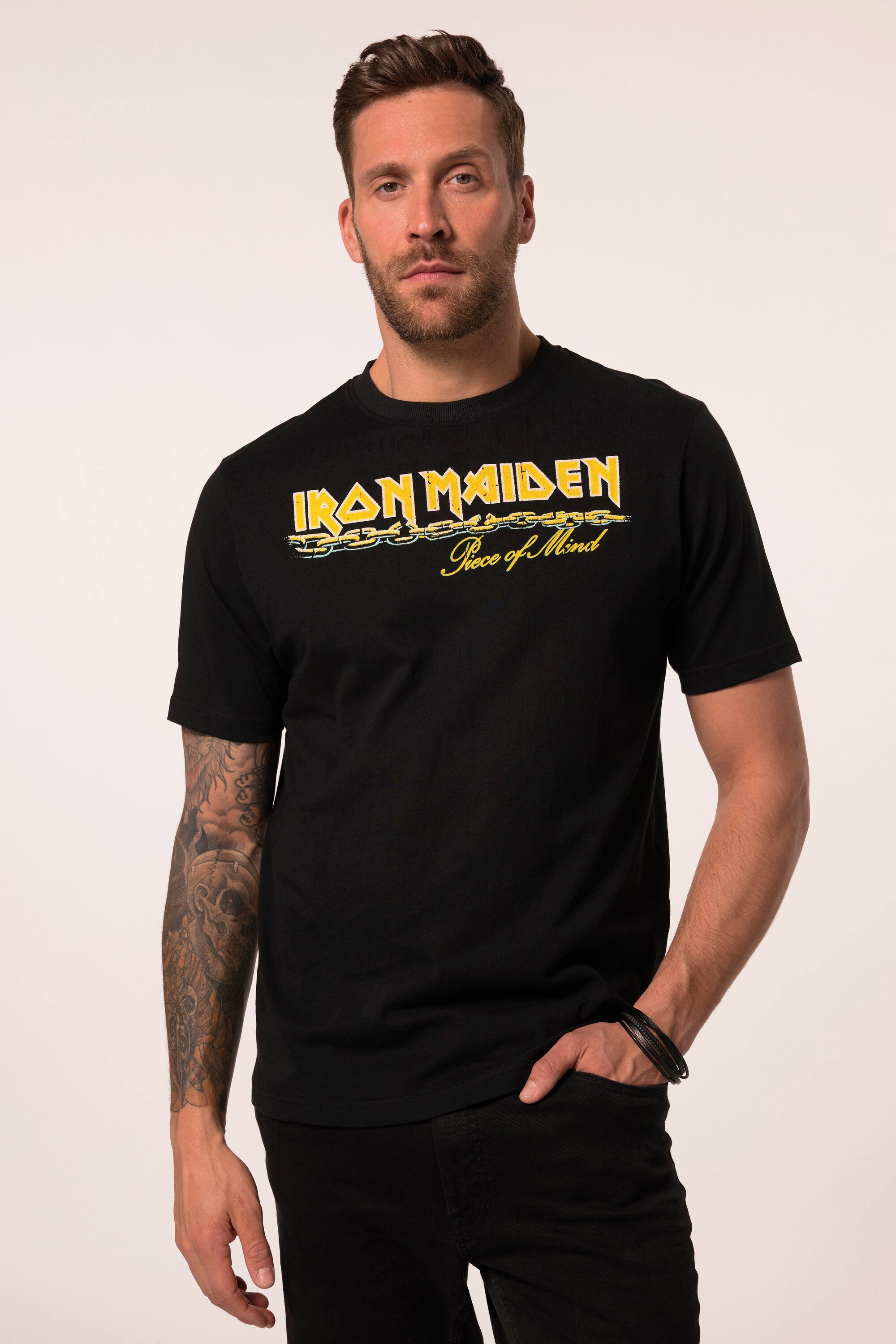T-Shirt JP1880 T-Shirt Bandshirt Iron Maiden Halbarm