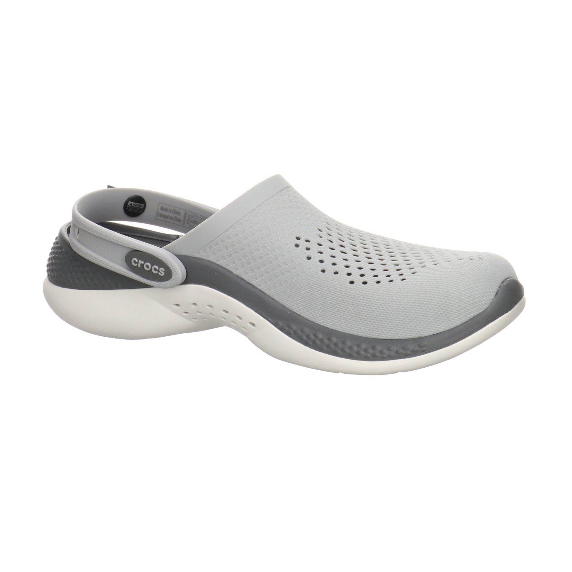 Crocs Herren Clog Literide grey Badesandale Badelatschen Synthetik light Sandalen