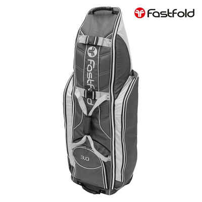 ECD Germany Golftrolley Reisetasche Cart Bag Golfbag Standbag Golfreisebag Cartbag, Fast Fold Unisex 3.0 Schwarz/Silber Reißverschlusstaschen Tragegriffe