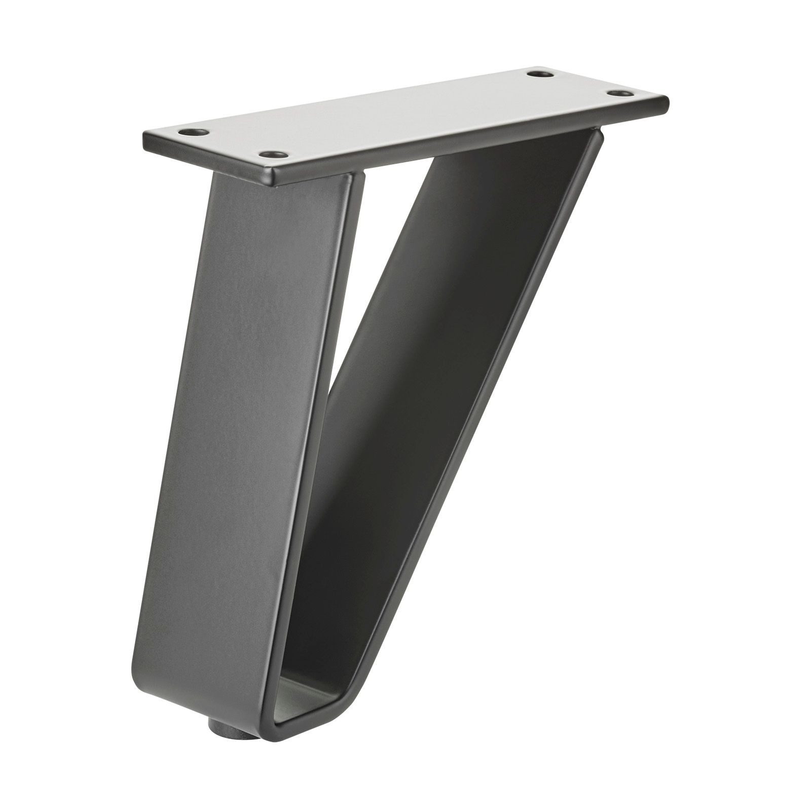 SO-TECH® Möbelfuß TANGO schwarz matt, belastbar bis 150 kg pro Fuß Sockelfu günstig online kaufen