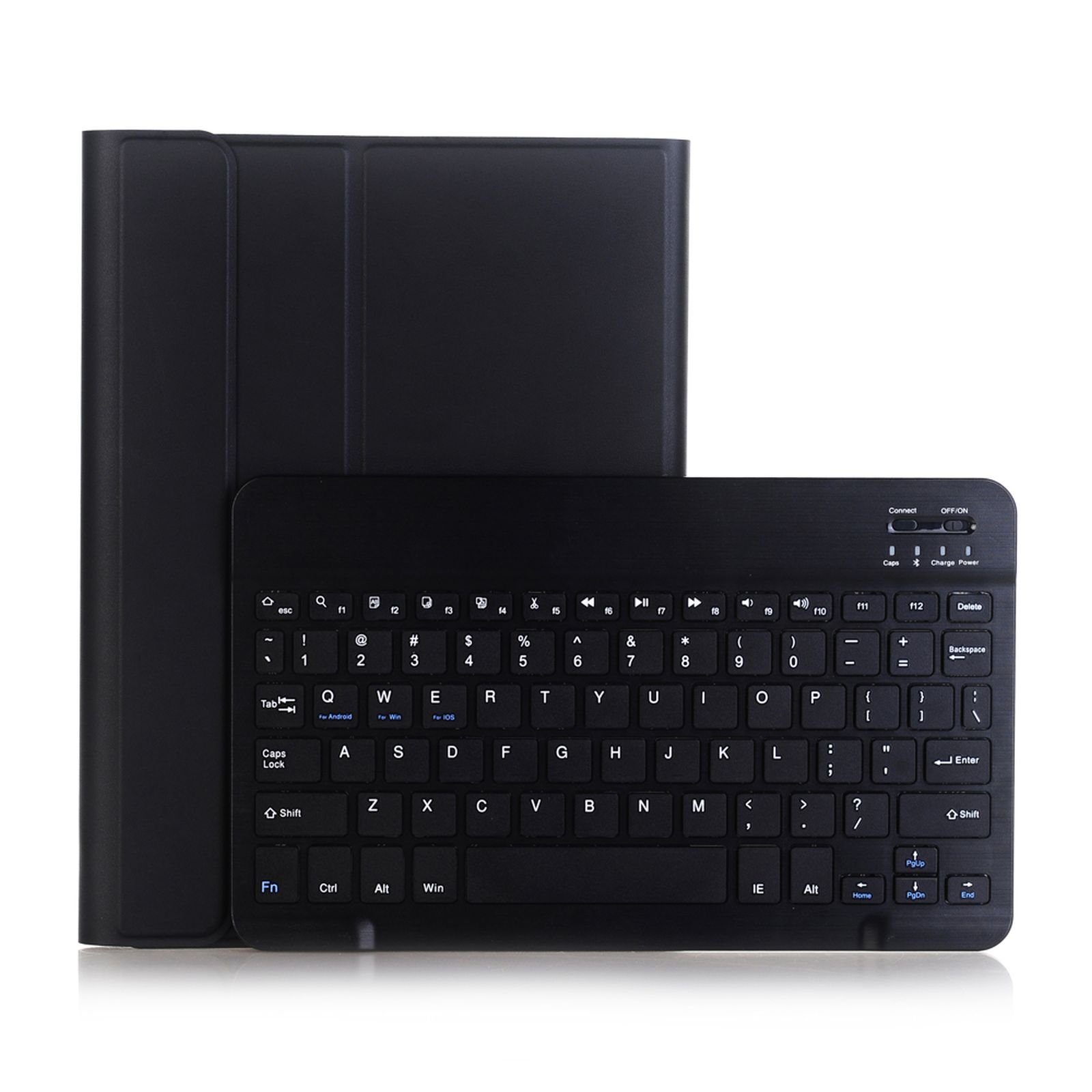 Lobwerk Tablet-Hülle 3in1 Hülle + Tastatur + Maus für Apple iPad Pro 2017 Air 10.5 2019, Aufstellfunktion, Sturzdämpfung
