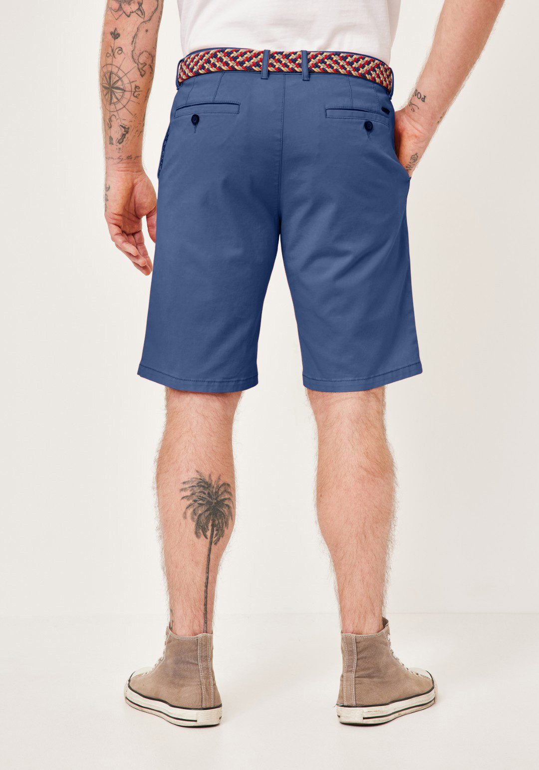 Redpoint Chinoshorts SURREY Modern Fit Bermudas mit Gürtel