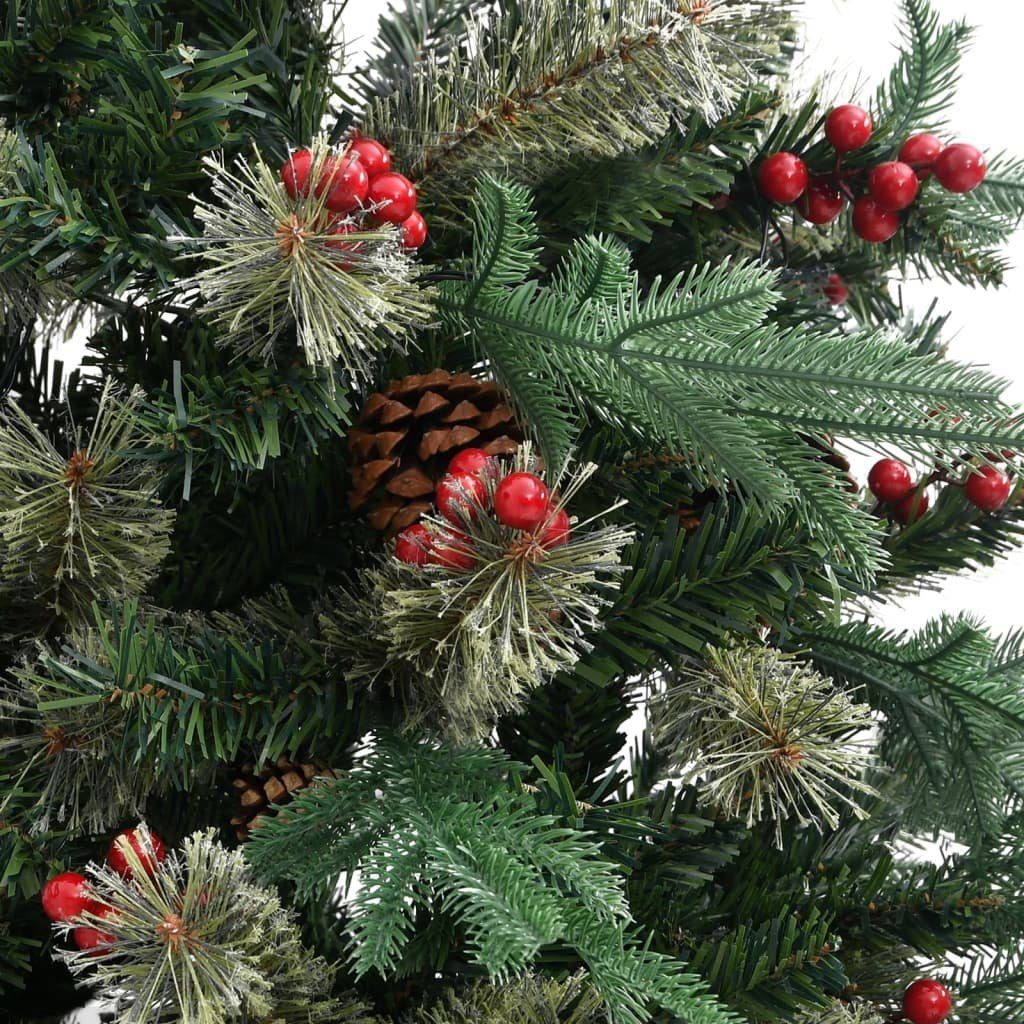 furnicato Künstlicher Weihnachtsbaum Weihnachtsbaum mit & PVC Zapfen Grün cm PE 120