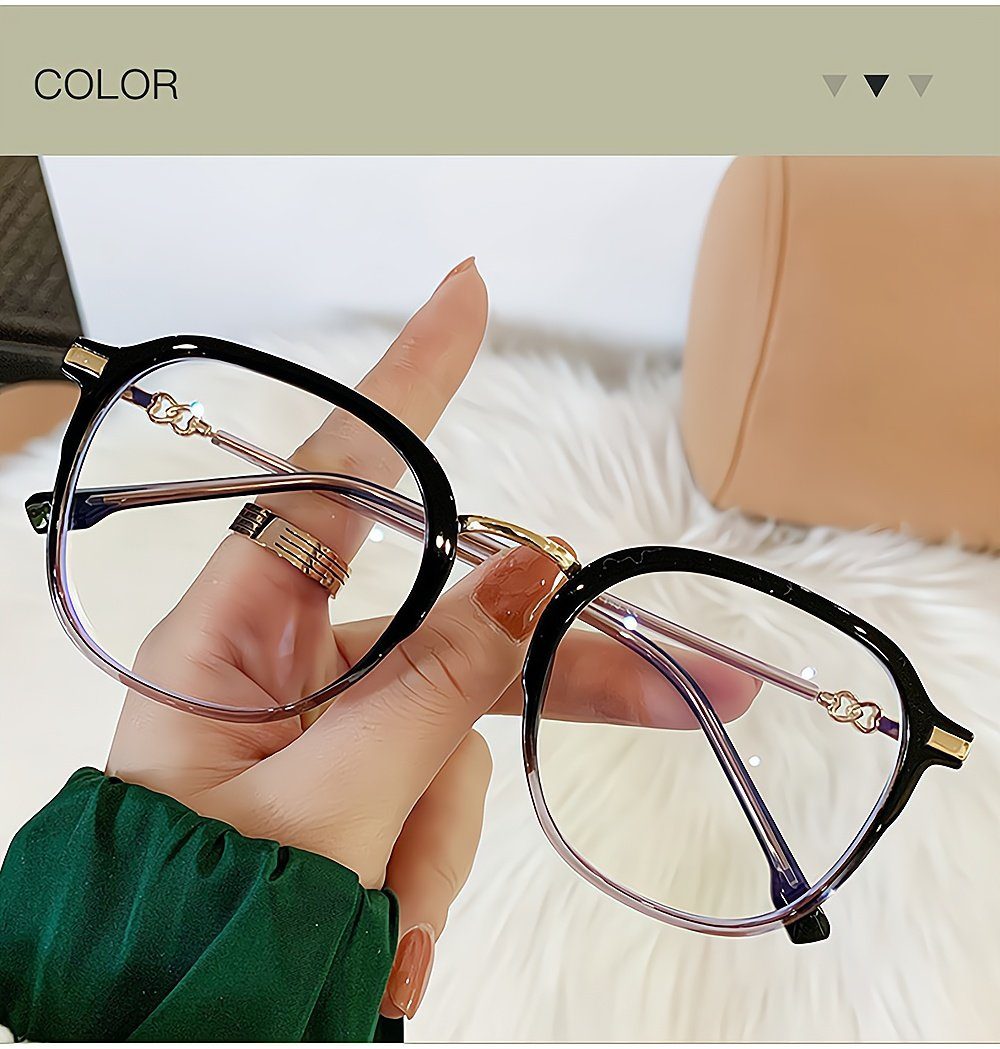 PACIEA Lesebrille Damen Blaulichtfilter Oversized Computer Gaming Schutz Anti-Müdigkeit