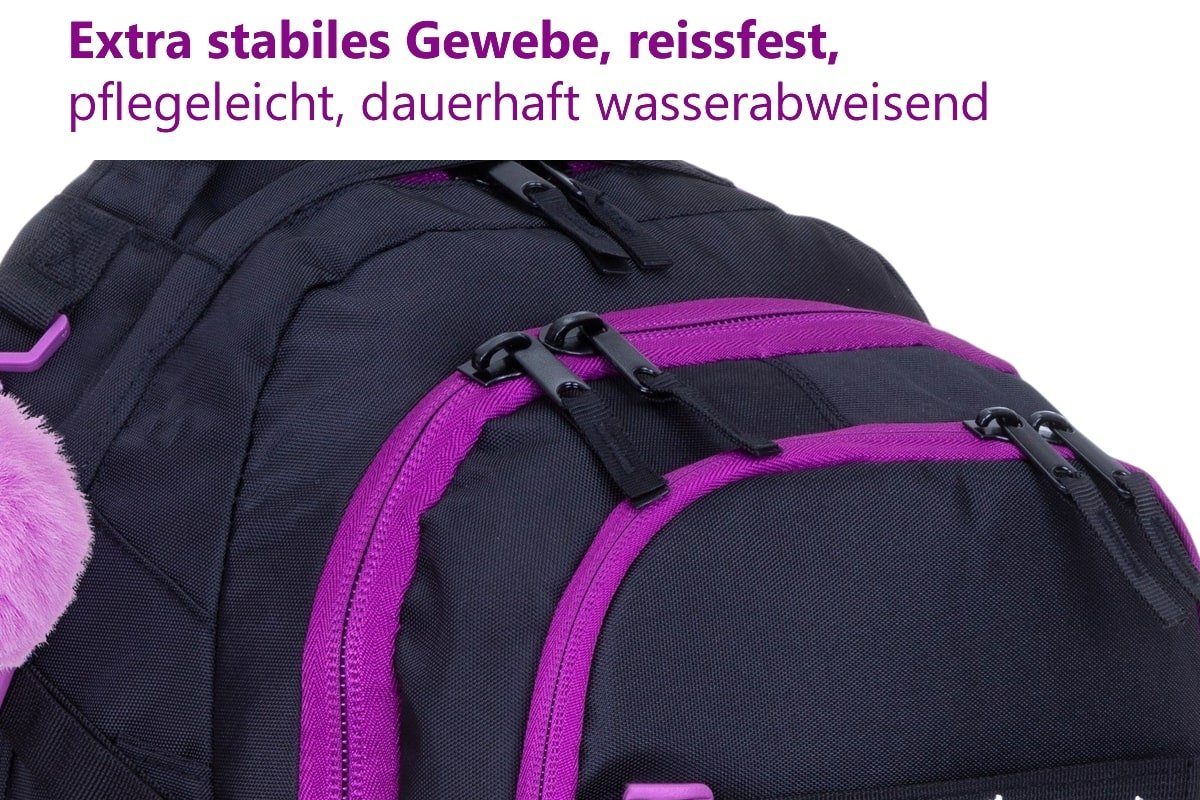 ELEPHANT Schulrucksack Hero Signature Schultasche (2 Teile Set), Rucksack + Mäppchen Box