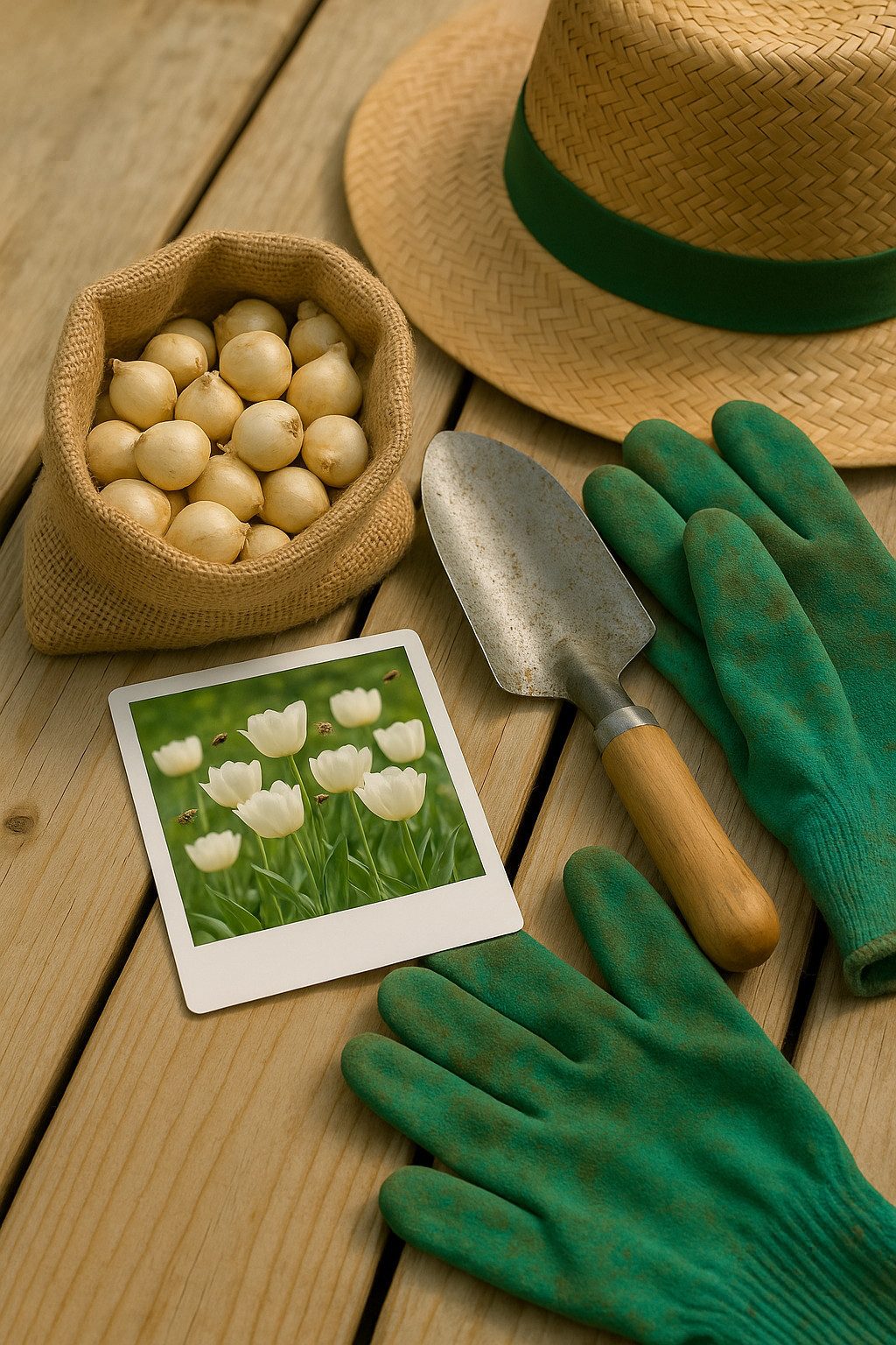 Exotenherz Blumenzwiebeln Exotenherz Blumenzwiebeln - Tulpen Tulipa Triumph White 15 Stück, (15-St)