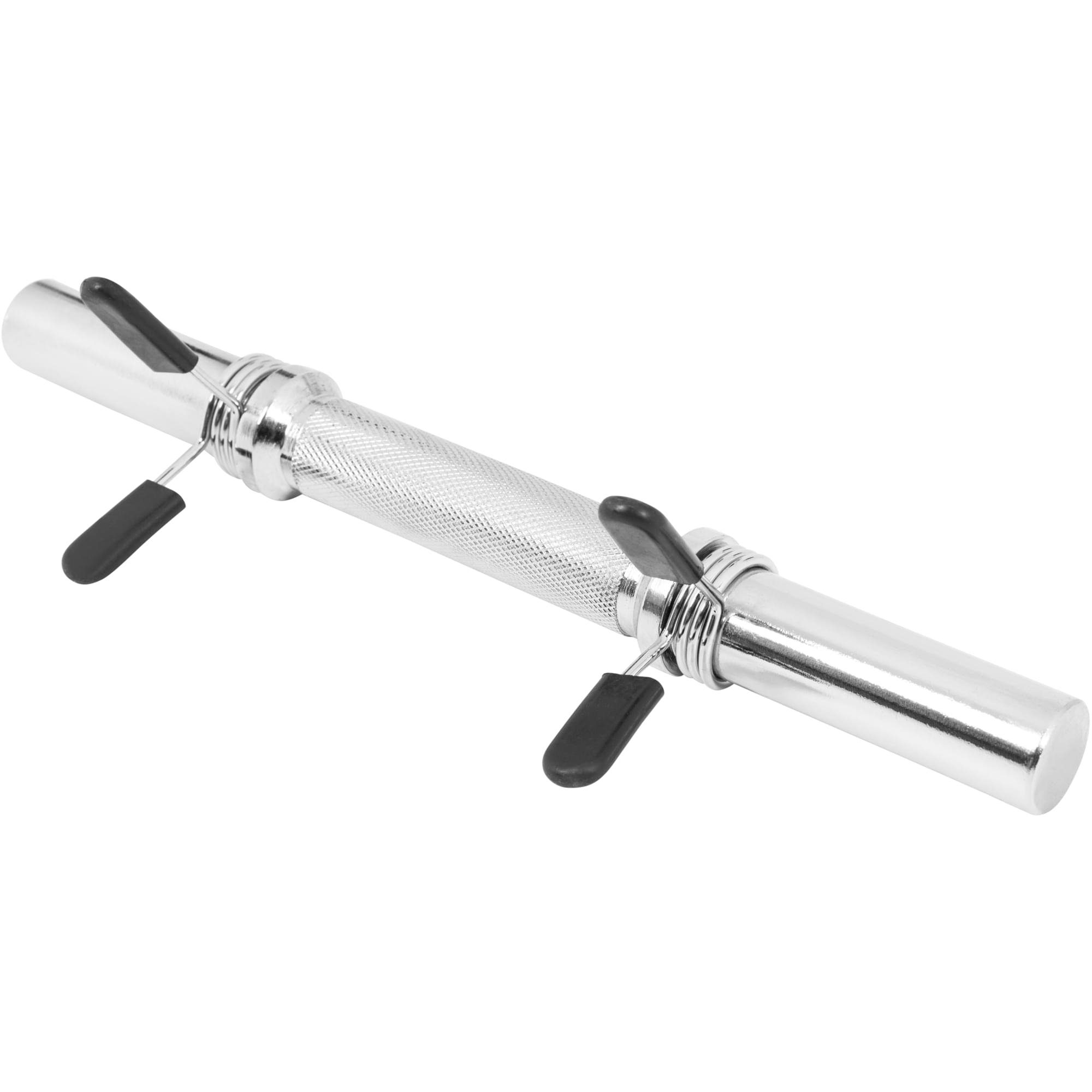 GORILLA SPORTS Kurzhantelstange Kurzhantelstange, 35 oder 42cm, 2x Sternverschlüsse/Federverschlüsse, Chrom, Ø 30 mm, bis 100kg Belastbar, Rutschfest, Gerändelt, für Krafttraining