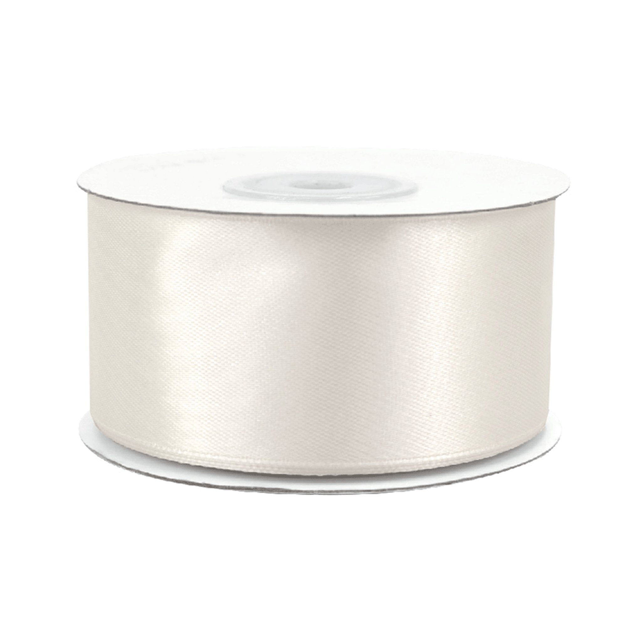 Creativery Satinband, Satinband 38mm x 25m Rolle Ivory / Elfenbein