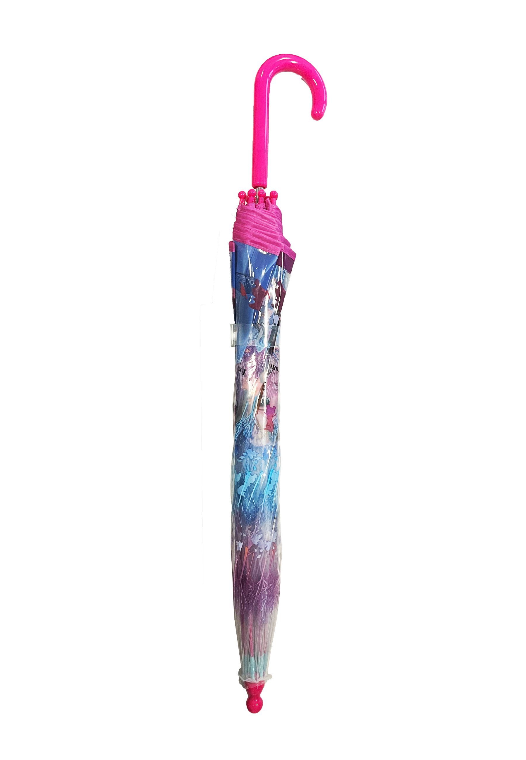 Disney Frozen Stockregenschirm Die Eiskönigin Anna Elsa Regenschirm Stock-Schirm Kuppelschirm