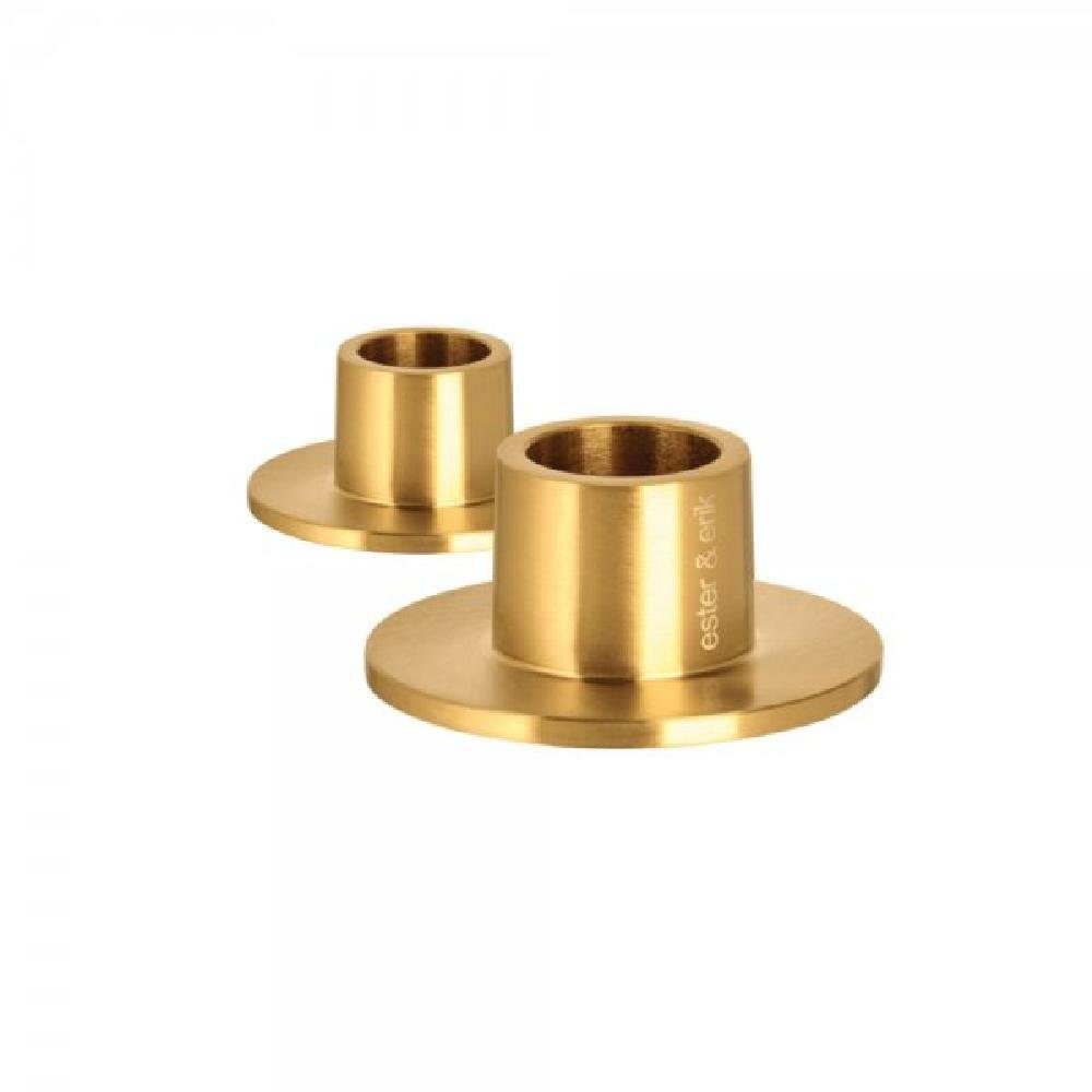 Kerzenhalter Kerzenhalter Set Small Gold Matt (2-teilig)