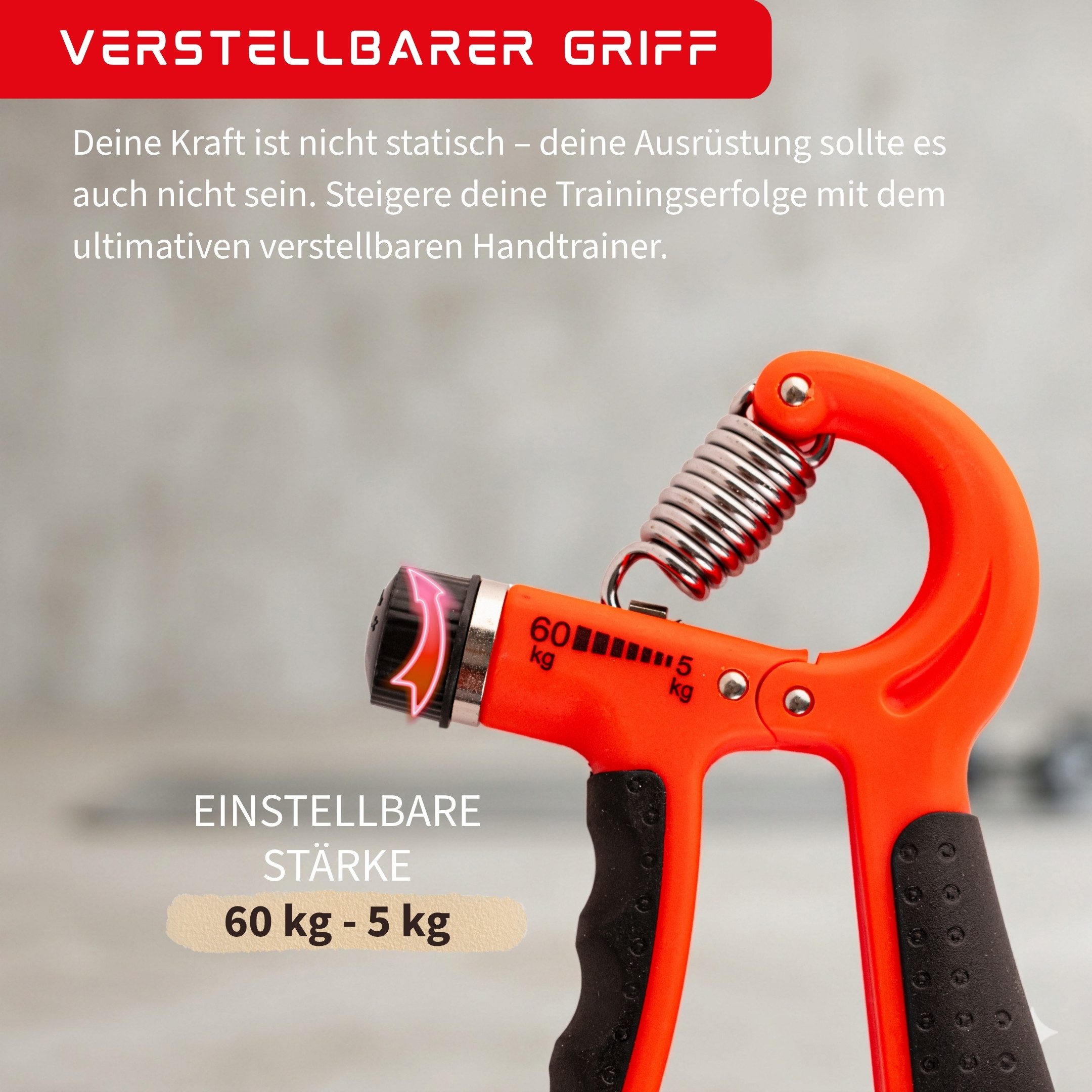 Endless Handmuskeltrainer EL1039 Einstellbare Hand Grip Strengthener, Griffkraft Trainer (Trainingsgeräte für zu Hause und im Fitnessstudio, Unterarm- und Fingerkraft-Greifer-Übungen), Einstellbares Griffstärkungsgerät für die Hand