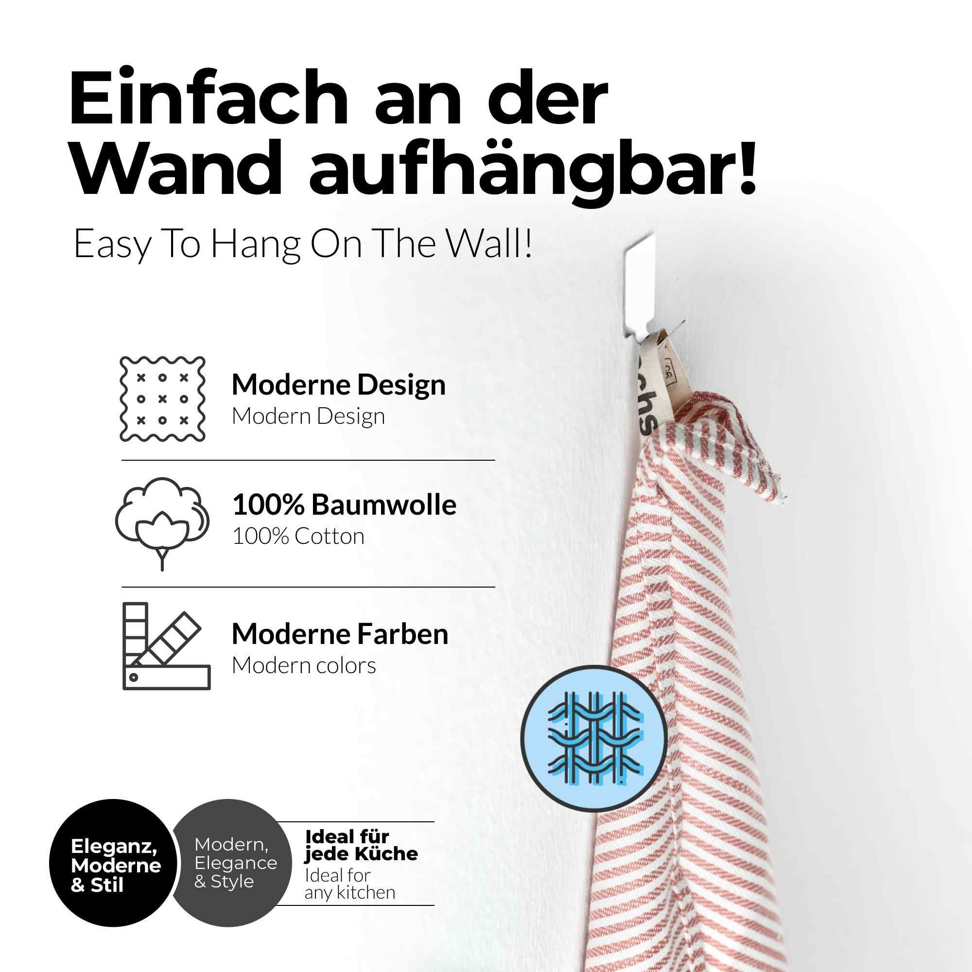 etérea Himmlische Qualität Geschirrtuch Greg, (Packung, 2-tlg)