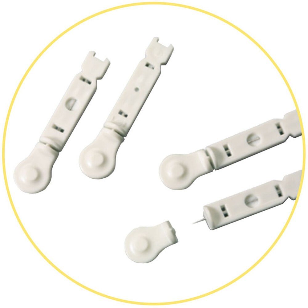 Roche Lanzetten Accu-Chek Softclix Lanzetten Blutzucker 0,4mm, 28,00G, Spar-Set, Silikonbeschichtung für hautschonende Injektionen, 25 tlg., Präzise Lanzetten für Blutzuckermessungen