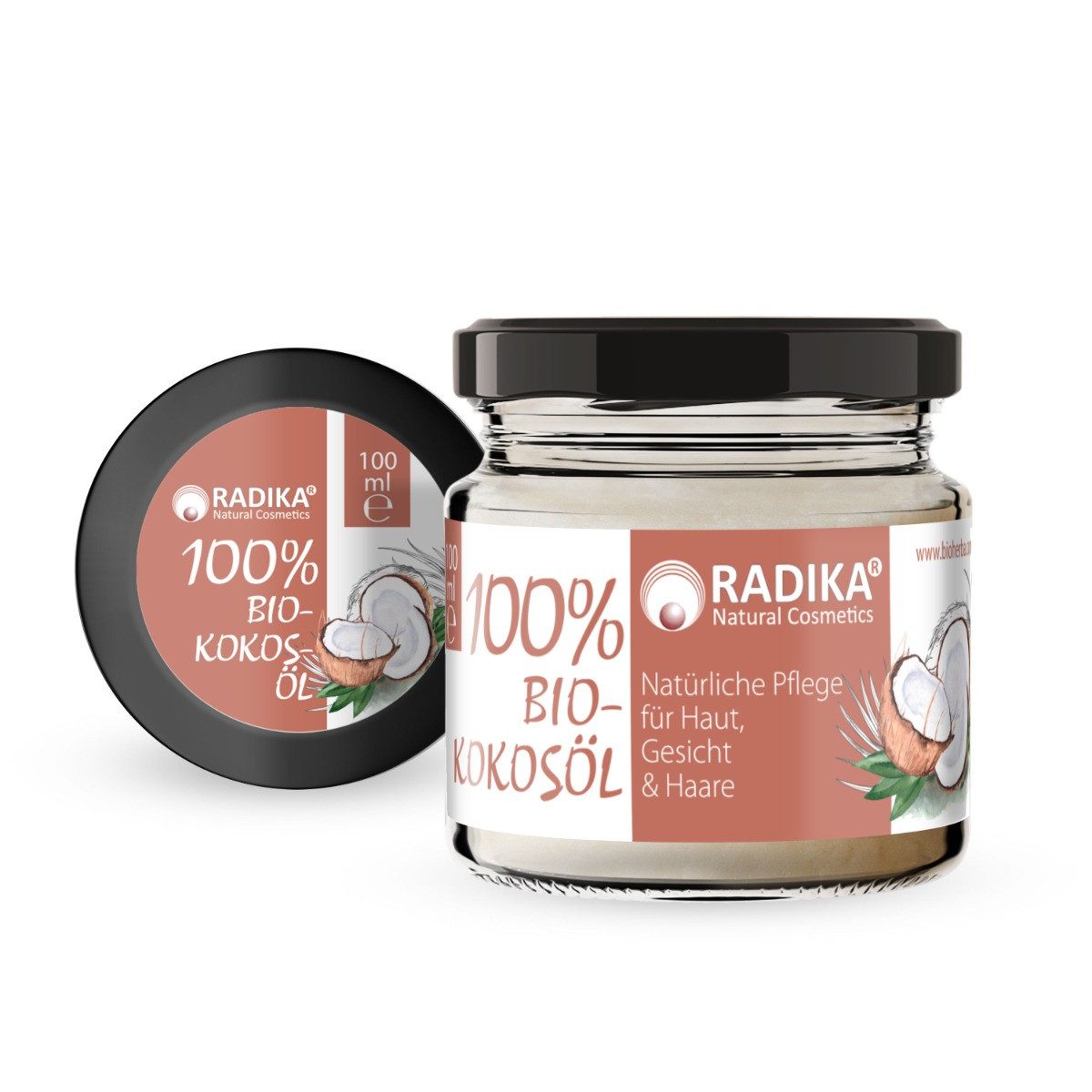 BIOHERBA R Pflege-Set Bioherba 100% Bio Kokosöl für Haut Gesicht & Haare 100ml