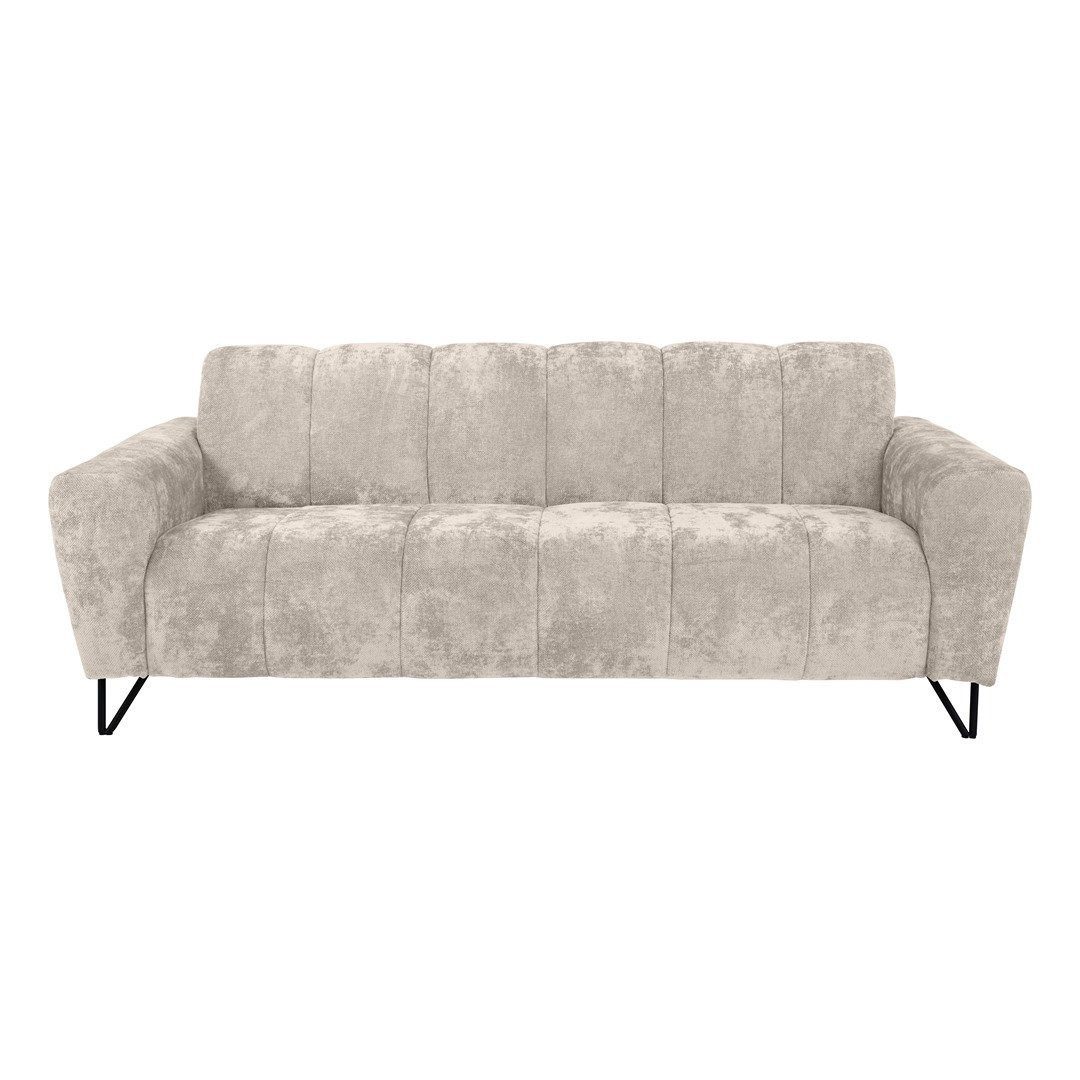 Beautysofa Sofa mit Metallbeine in schwarzer VOLARE, 3-Sitzer, viele Farbva günstig online kaufen