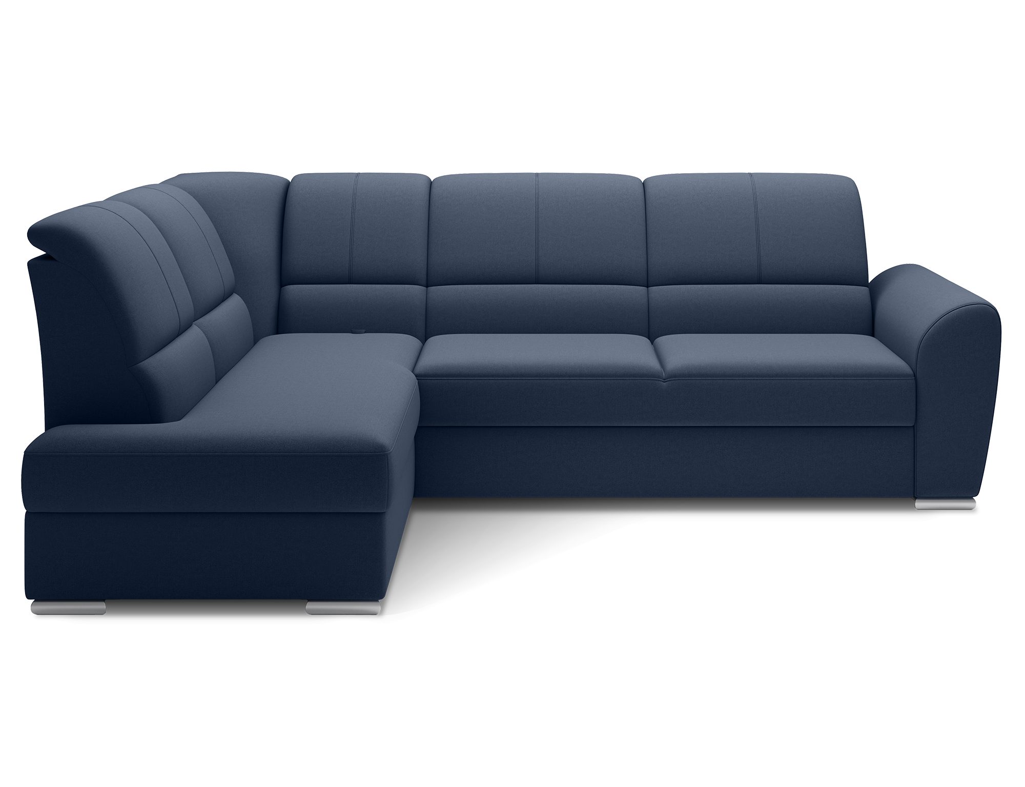 MF Design Ecksofa Ecksofa mit Schlaffunktion und Bettkasten in Webstoff, true / Dolphin / false / 1