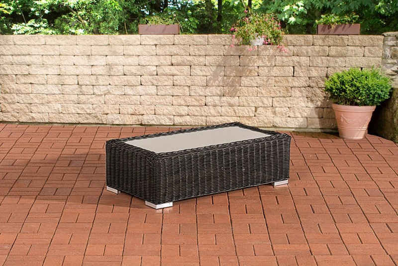 CLP Gartentisch Madeira, aus Rundrattan 110x60x33 cm