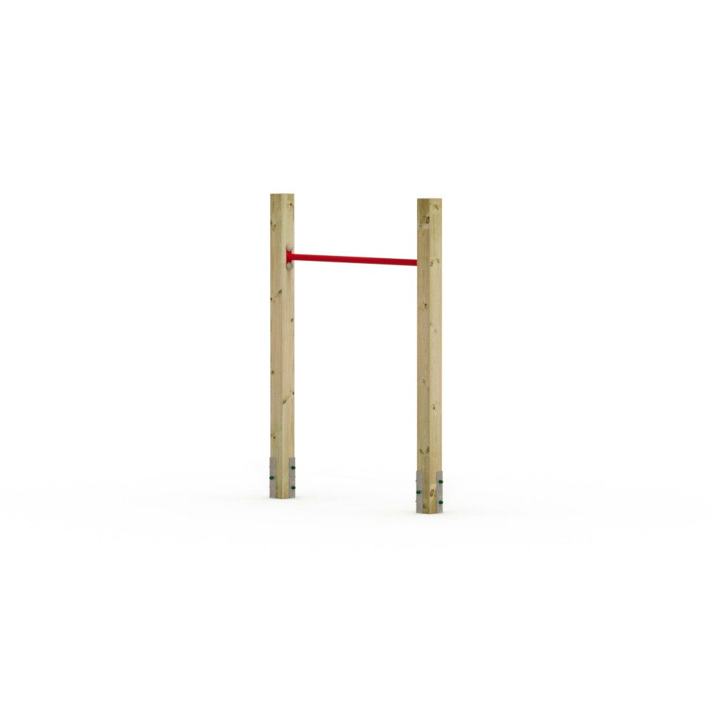 Wickey Turnreck FIT Tumble 201 - Kinderreckstange für den Garten, (Montagehöhe (90 - 140 cm) individuell anpassbar, 201-St., - Komplettset Inkl. Schrauben & Befestigungsmaterial zur Montage), mitwachsend, extrem witterungsbeständig, 100 kg Belastbar