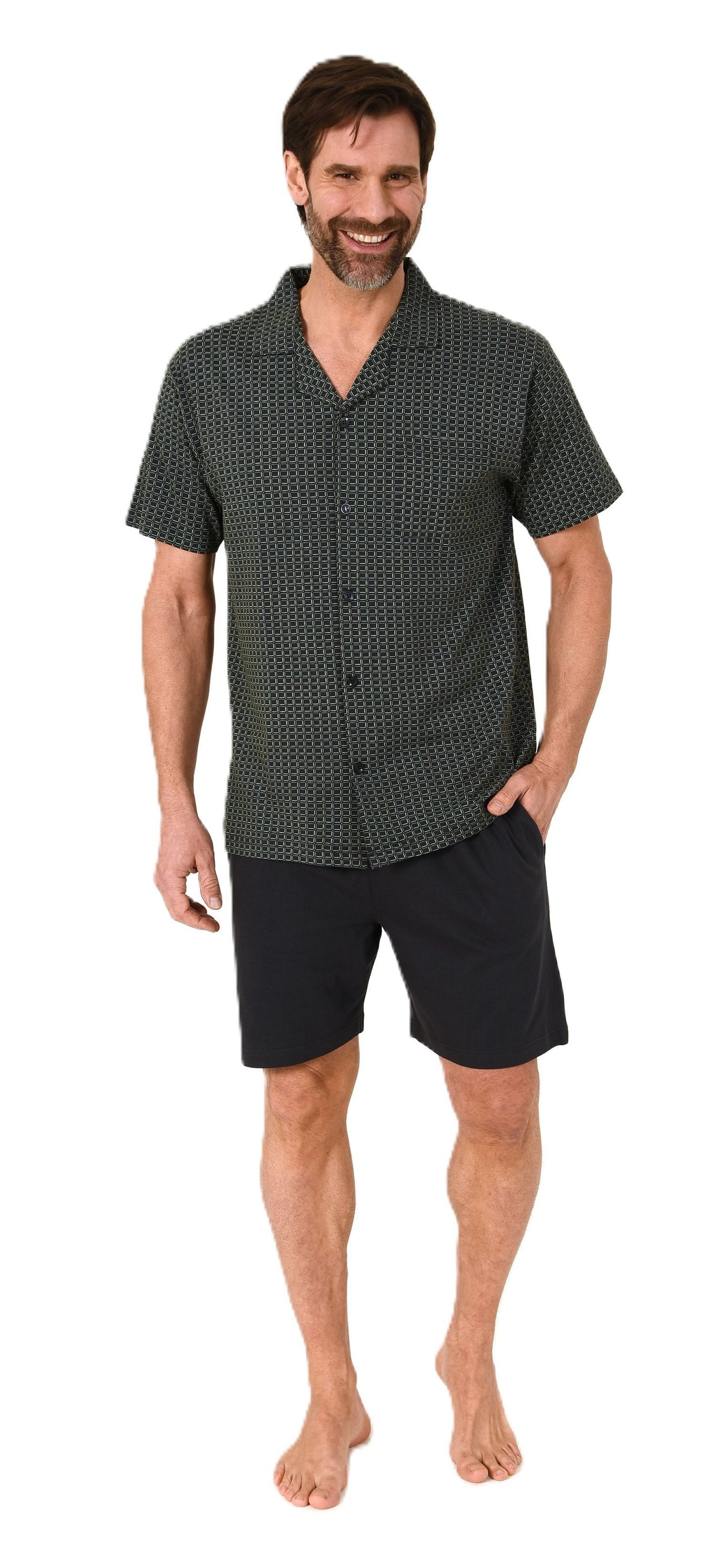 Normann Pyjama Herren kurzarm Schlafanzug Shorty günstig online kaufen