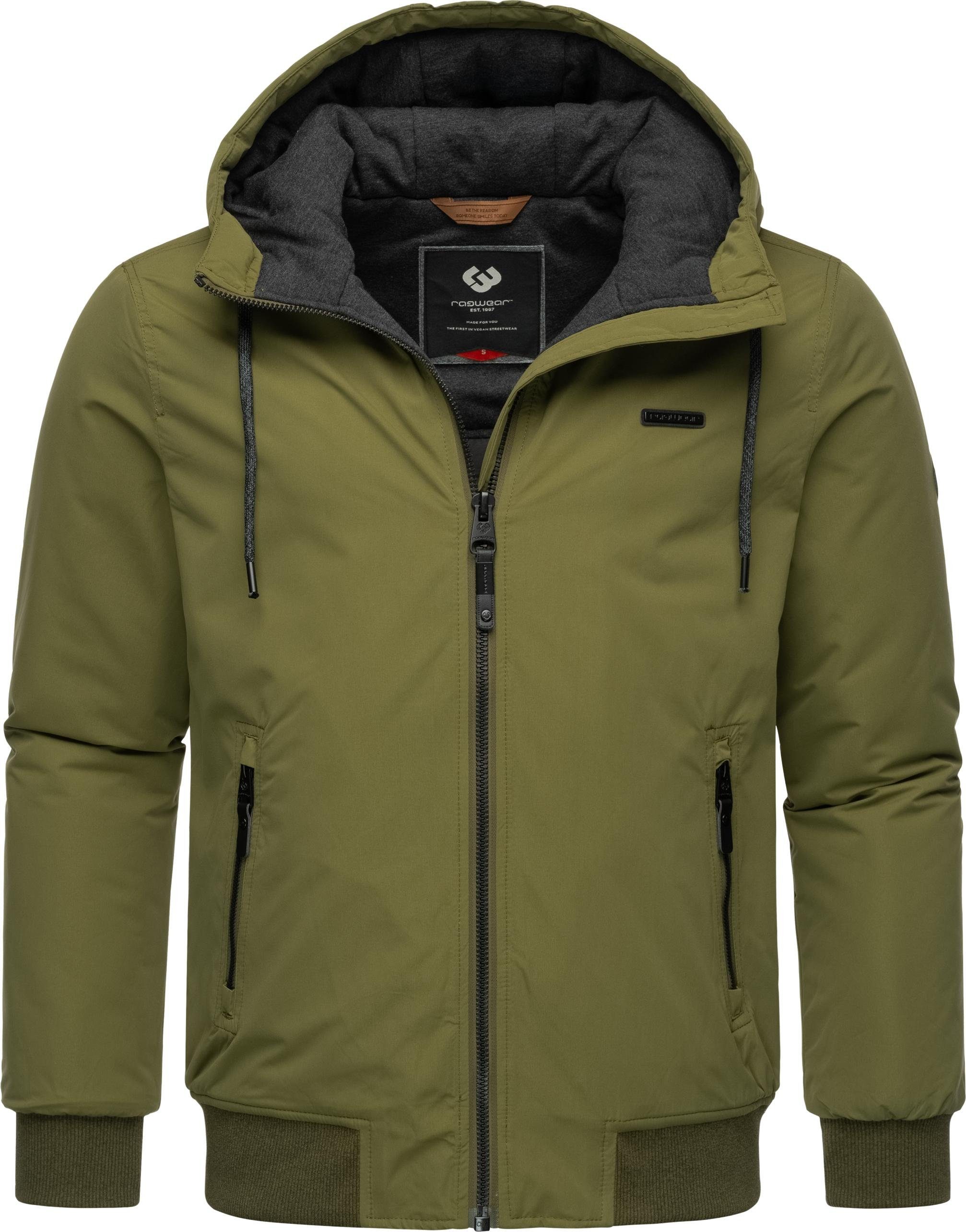 Ragwear Winterjacke Maddy stylische Herren Outdoorjacke mit großer Kapuze