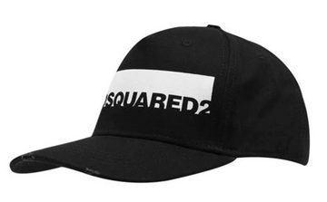 Dsquared2 Baseball Cap Dsquared2 Iconic Mapple Black White Baseballcap Cap Kappe Basebalkappe