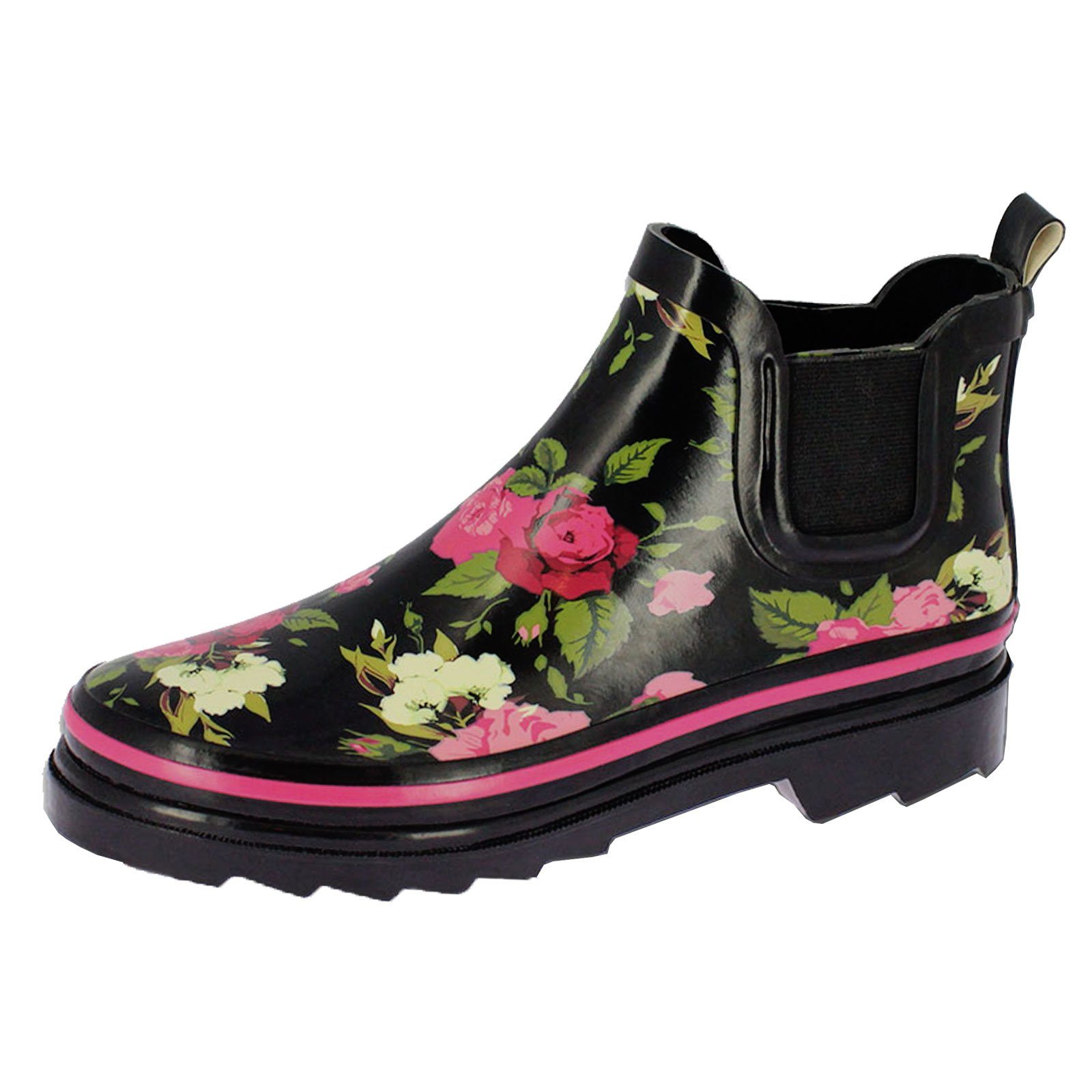 Beck Kurzschaft Gummistiefelette mit verschiedenen Prints günstig online kaufen