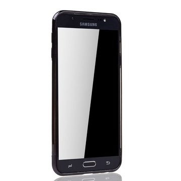 König Design Handyhülle Samsung Galaxy J4 Plus, Samsung Galaxy J4 Plus Handyhülle Bumper Backcover Schwarz