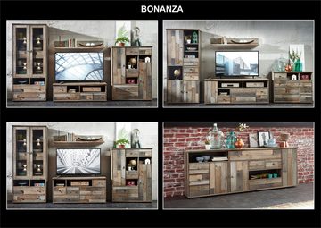 Innostyle Highboard BONANZA (1 St), 2 Holztüren, 3 Schubladen, 11 Fächer, Softclose, ABS Kantenschutz