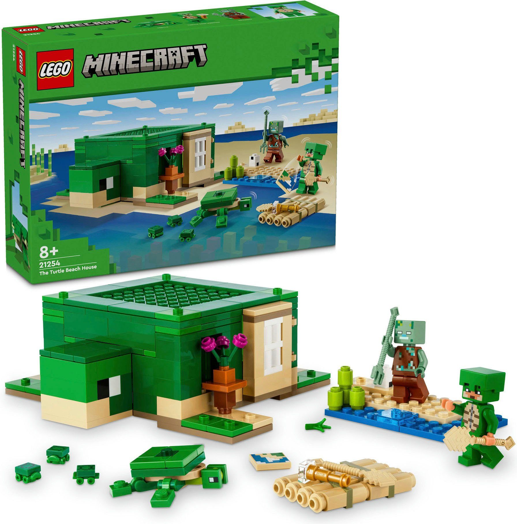 LEGO® Das Schildkrötenstrandhaus (21254), LEGO Minecraft günstig online kaufen