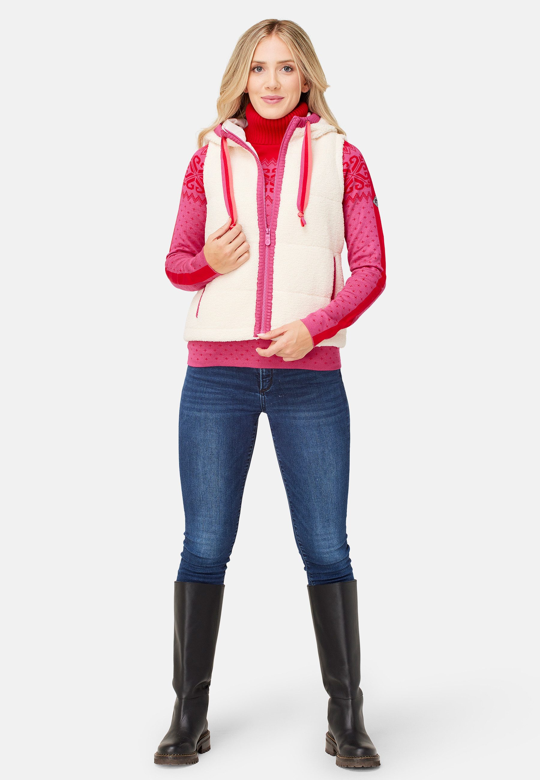 Krimson Klover Steppweste Bella Hoody Vest (1-tlg)