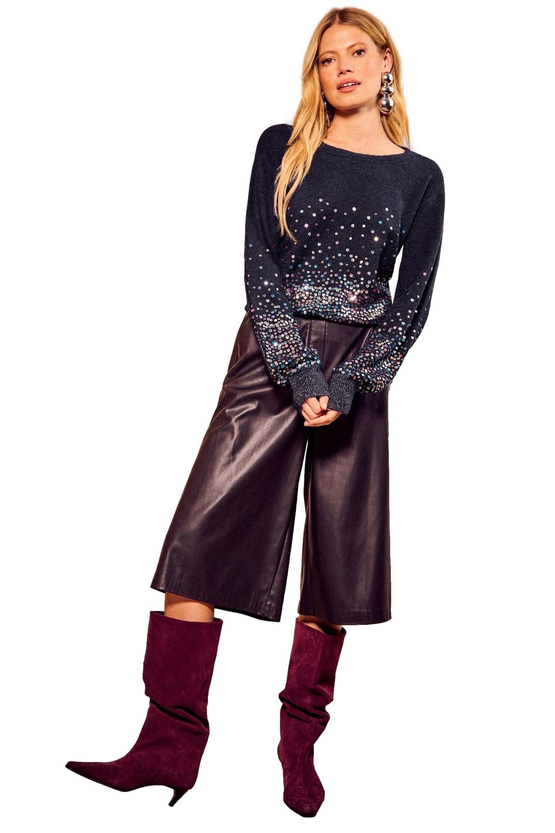 Love & Roses Strickpullover Love & Roses Strickpullover mit Pailletten Regu günstig online kaufen