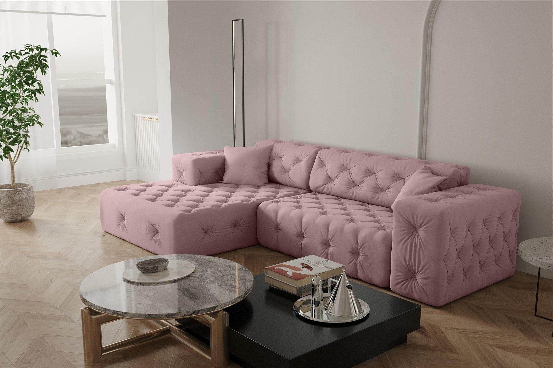 Fun Möbel Ecksofa Ecksofa Designersofa CHANTAL günstig online kaufen