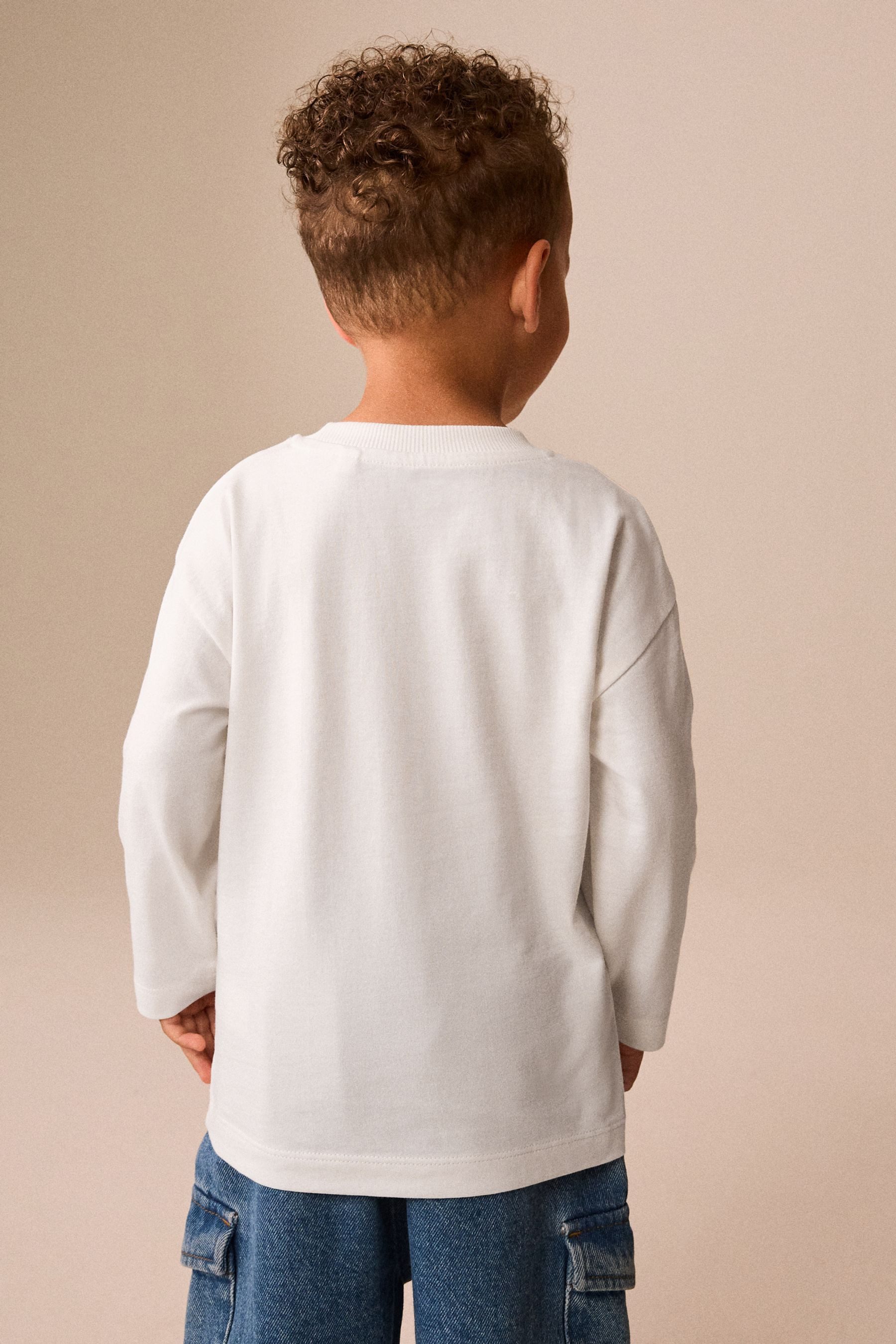 Next Langarmshirt Langärmeliges Shirt mit Rückengrafik (1-tlg) – Bild 2 von 5