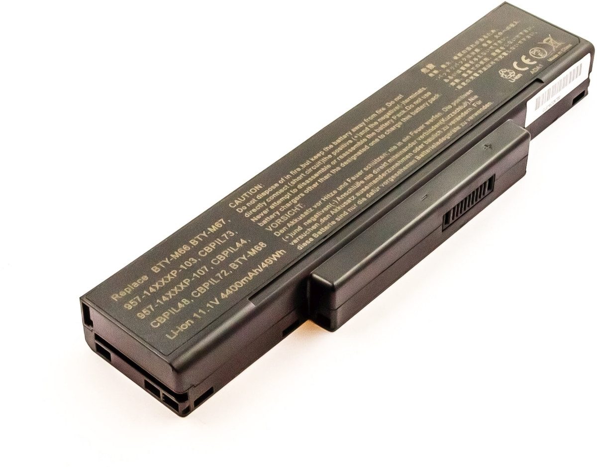 Akku für Maxdata Pro 6100IW Li-Ion 10,8 Volt 4400 mAh schwarz Laptop-Akku