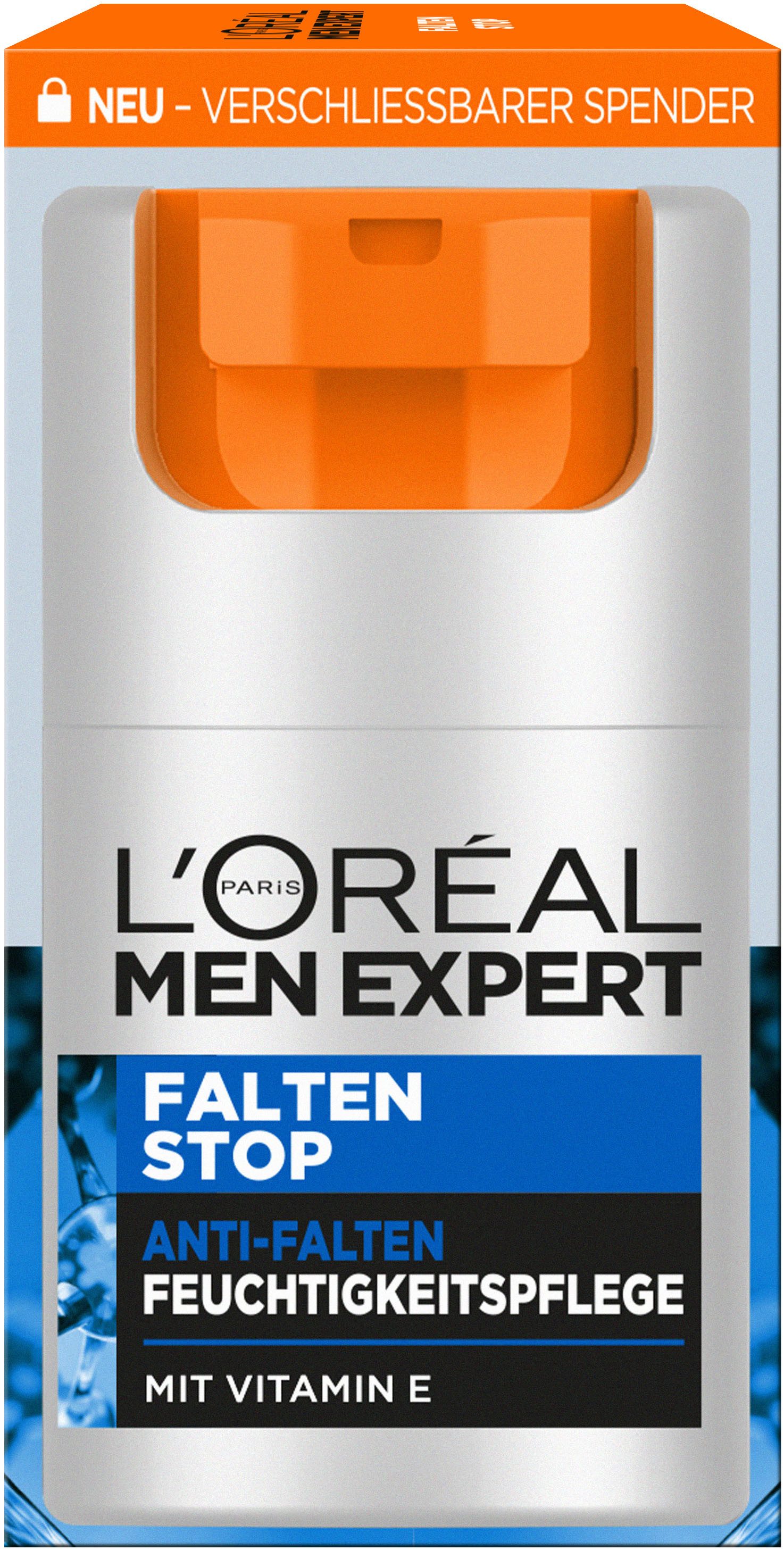 L'ORÉAL PARIS MEN EXPERT Feuchtigkeitscreme Anti-Falten Feuchtigkeitspflege, mit Vitamin E