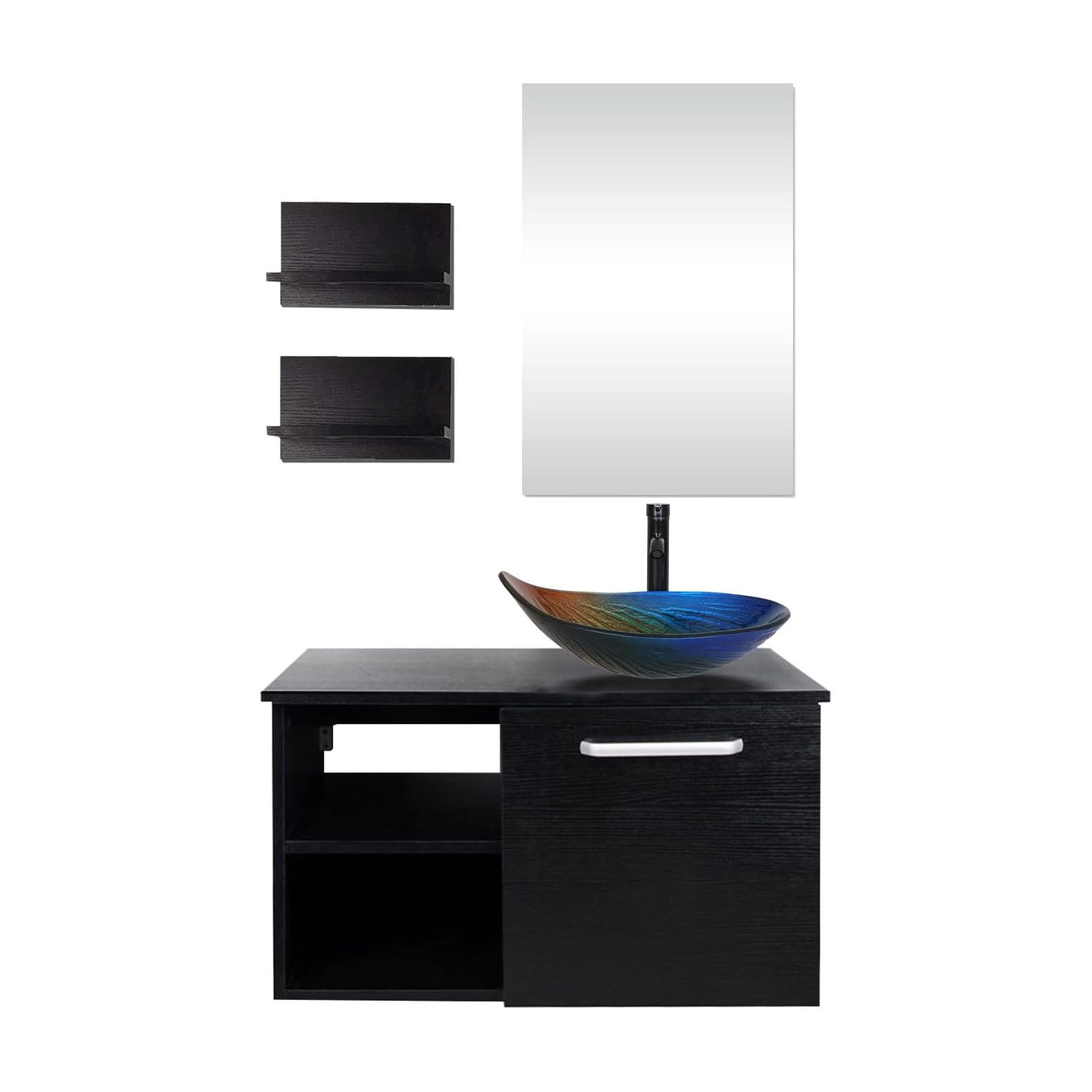 Puluomis Badmöbel-Set mit Spiegel, Badezimmerschrank mit günstig online kaufen